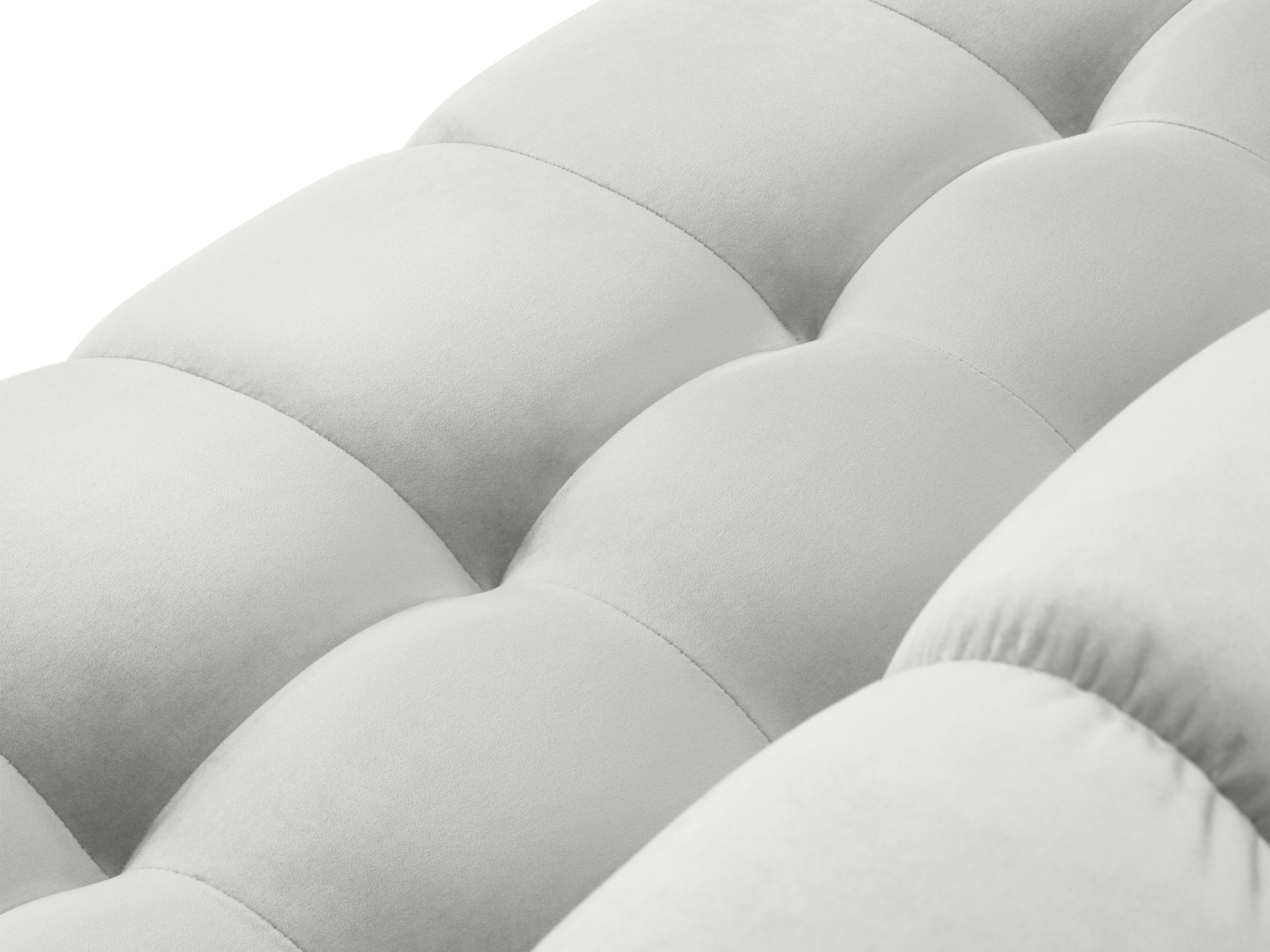 Velvet Right Corner Sofa, "Mamaia", 5 Seats, 293x185x75