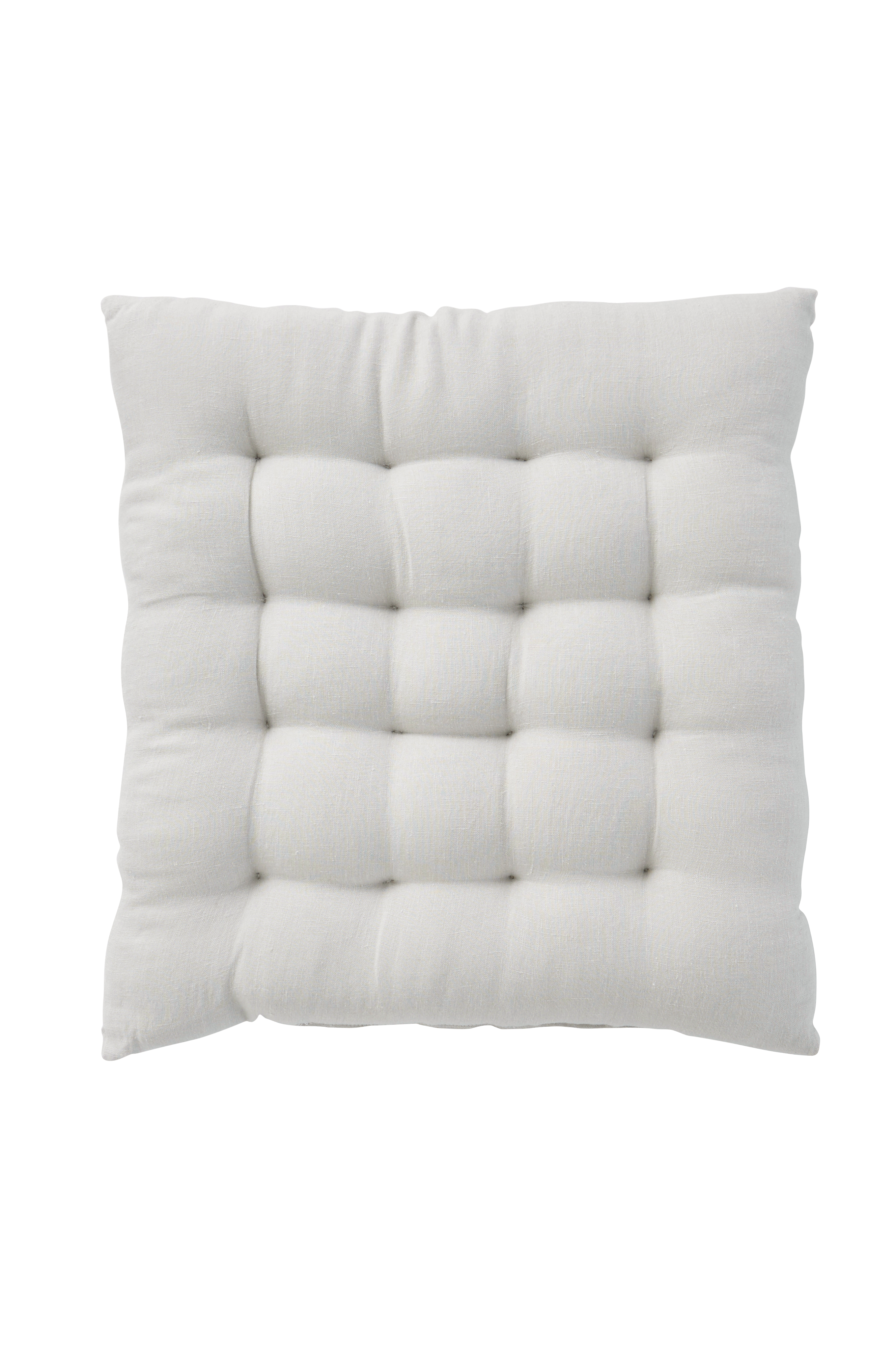 Sittepute Candice i vasket lin 40x40x5 cm