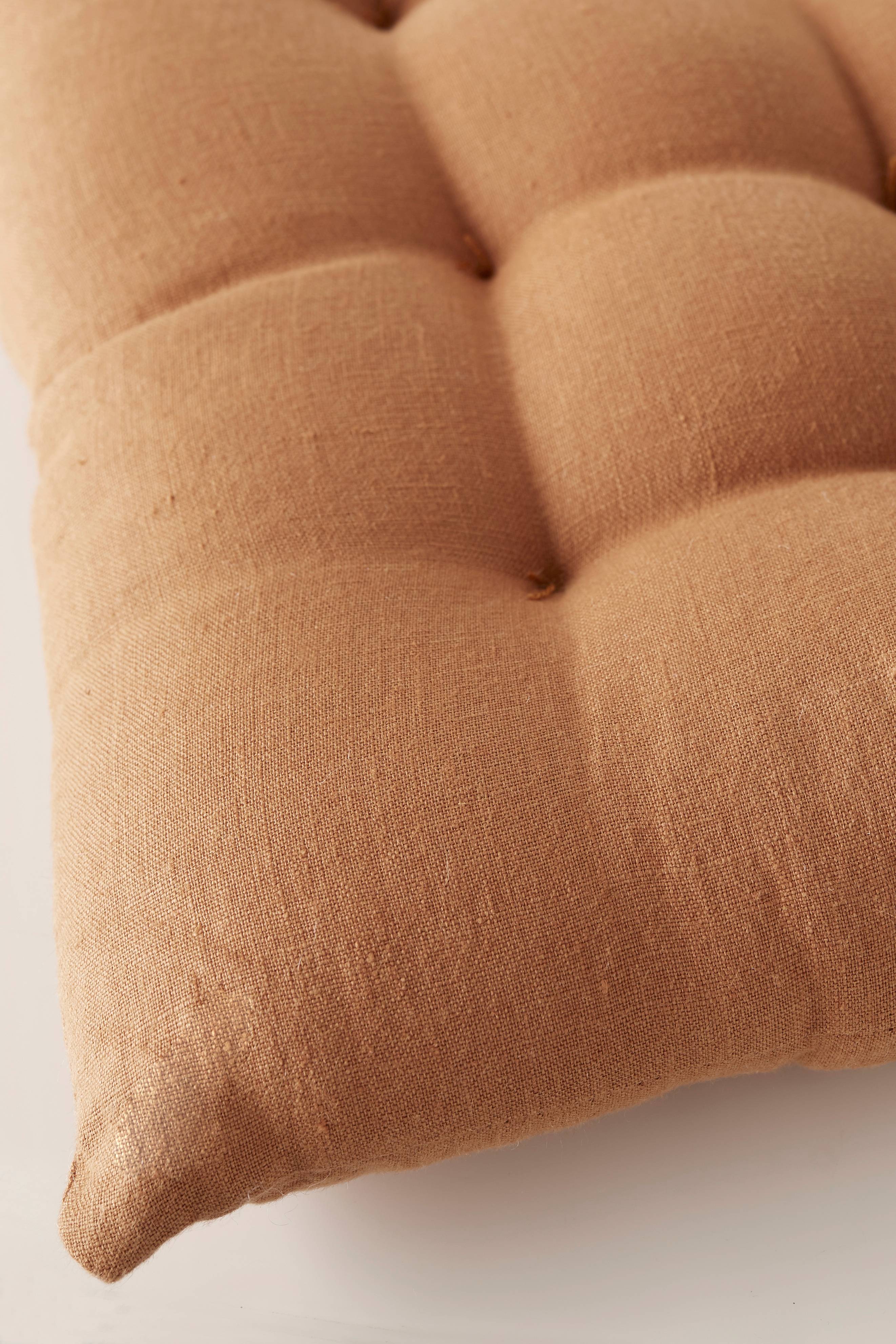 Sittepute Candice i vasket lin 40x40x5 cm