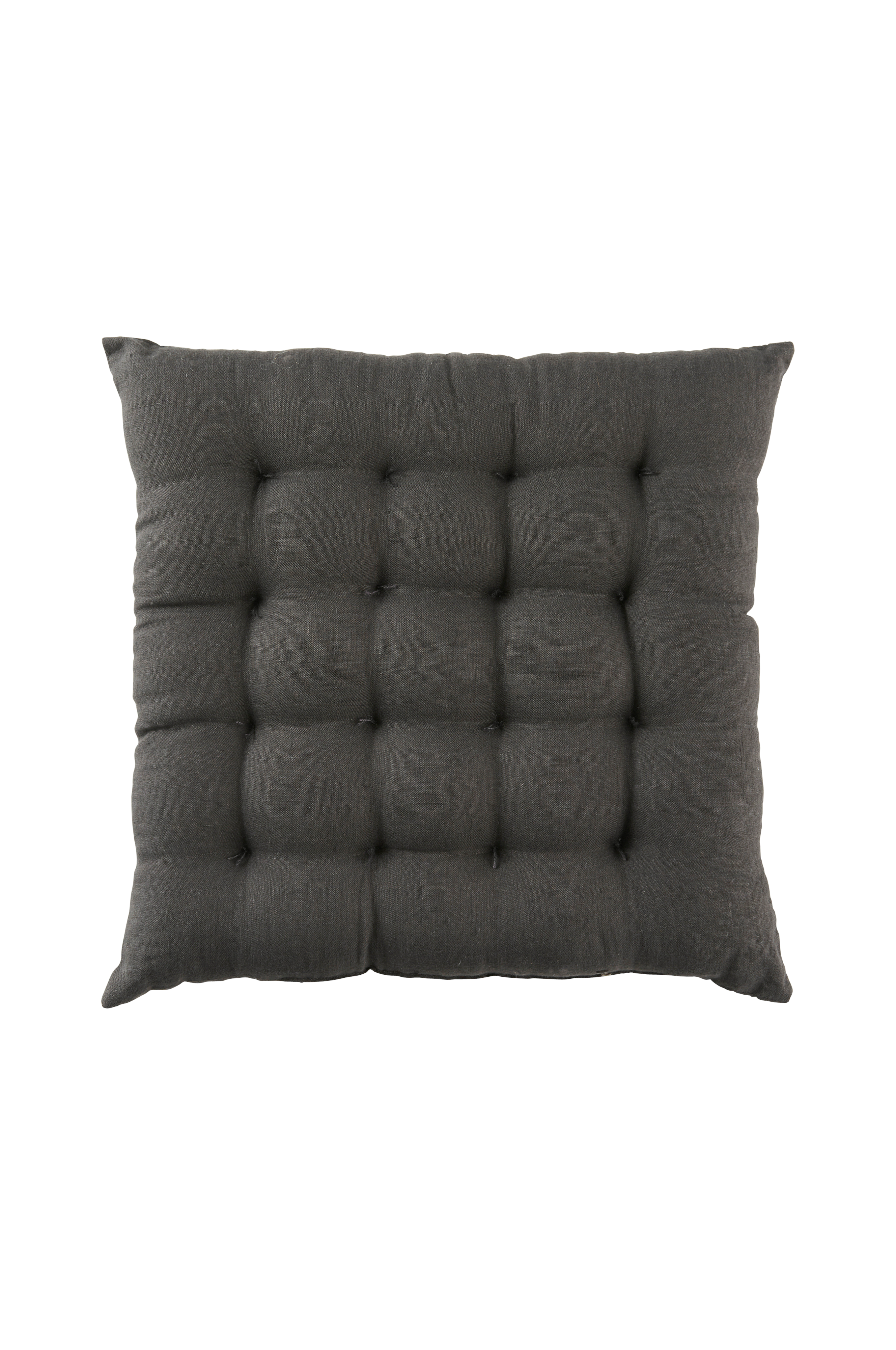 Sittepute Candice i vasket lin 40x40x5 cm