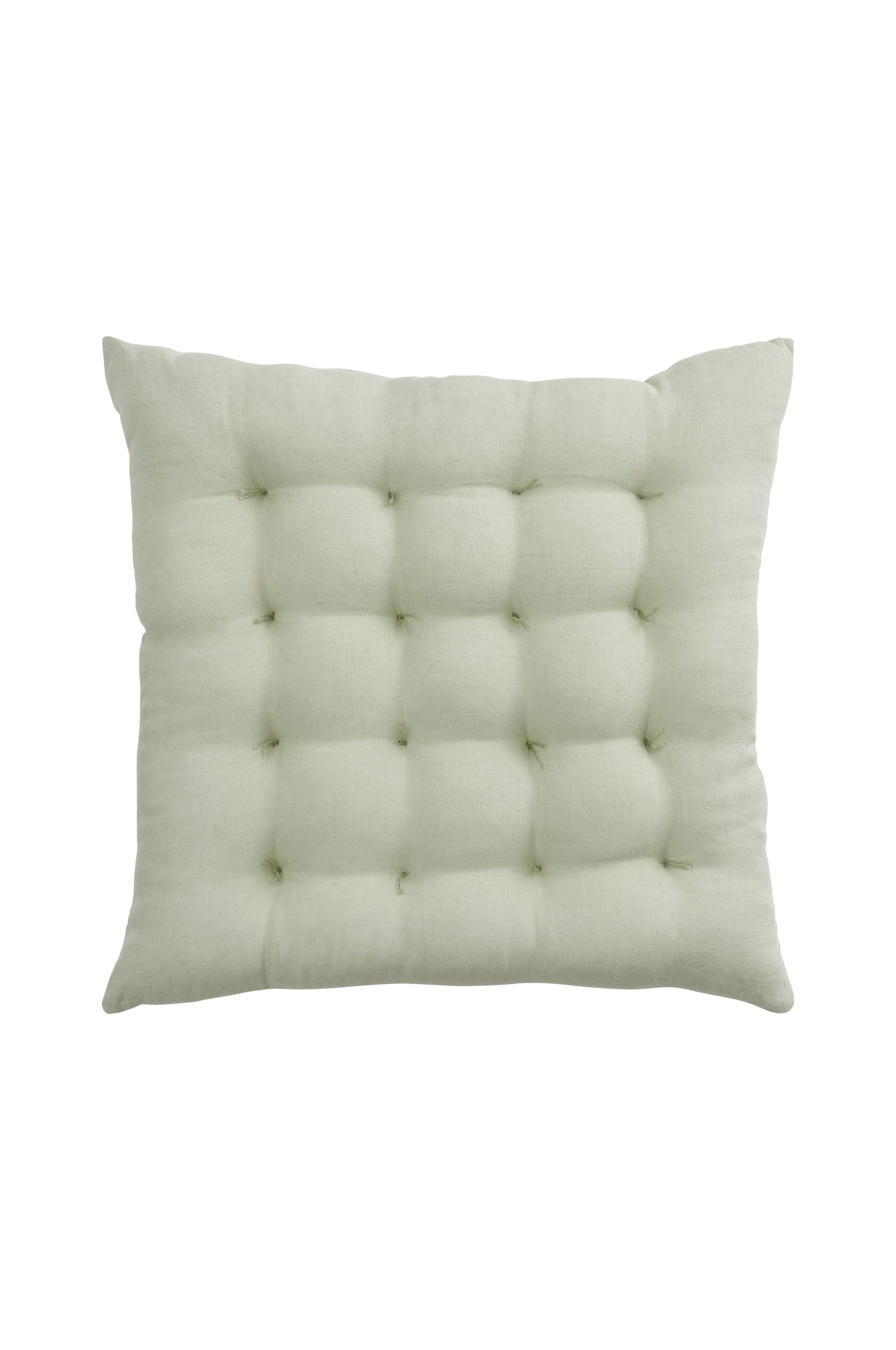 Sittepute Candice i vasket lin 40x40x5 cm
