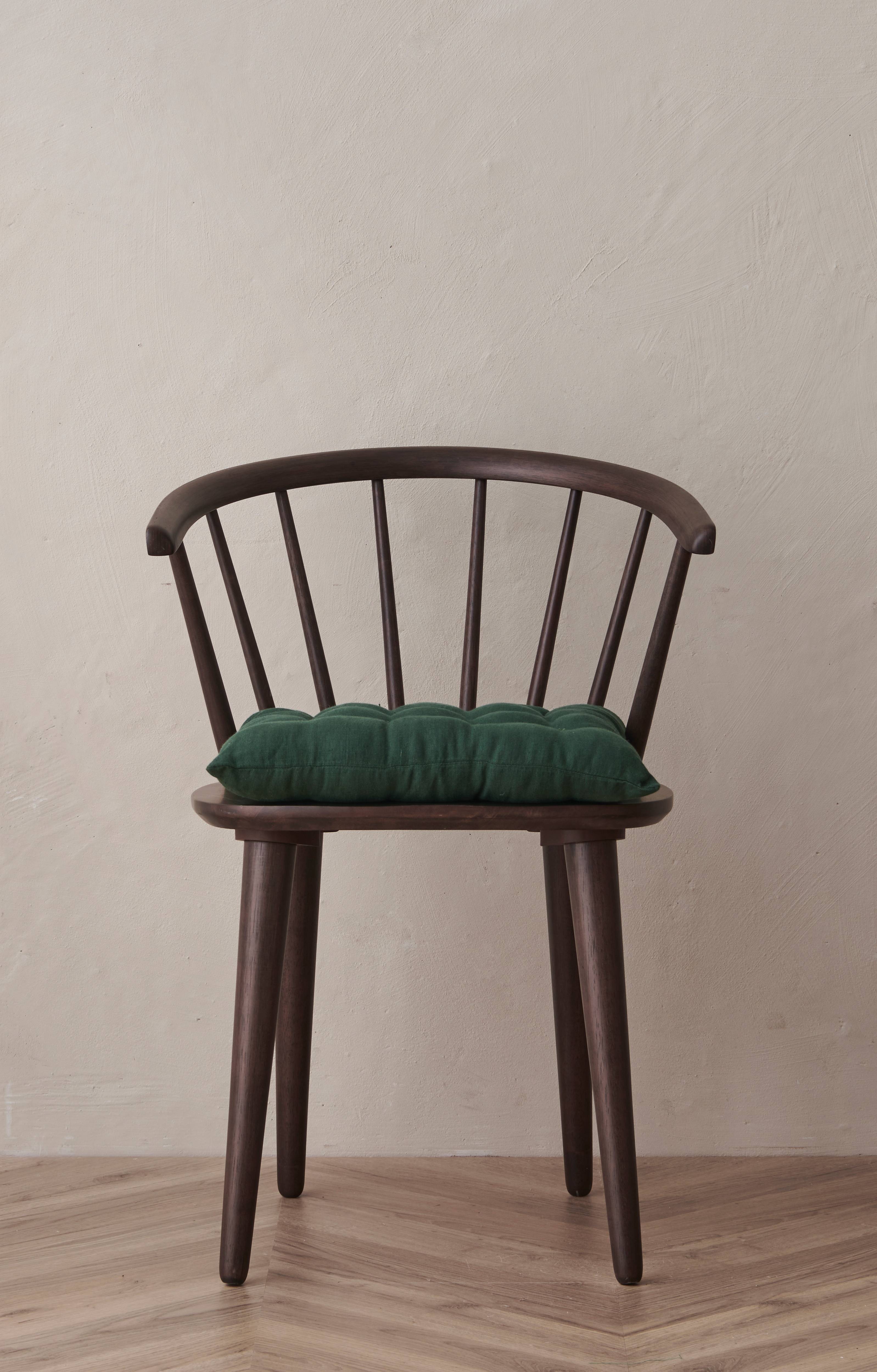 Sittepute Candice i vasket lin 40x40x5 cm