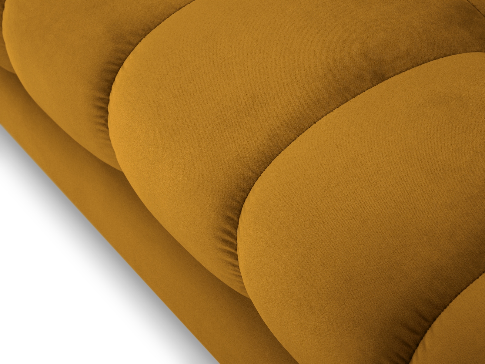 Velvet Right Corner Sofa, "Mamaia", 5 Seats, 293x185x75