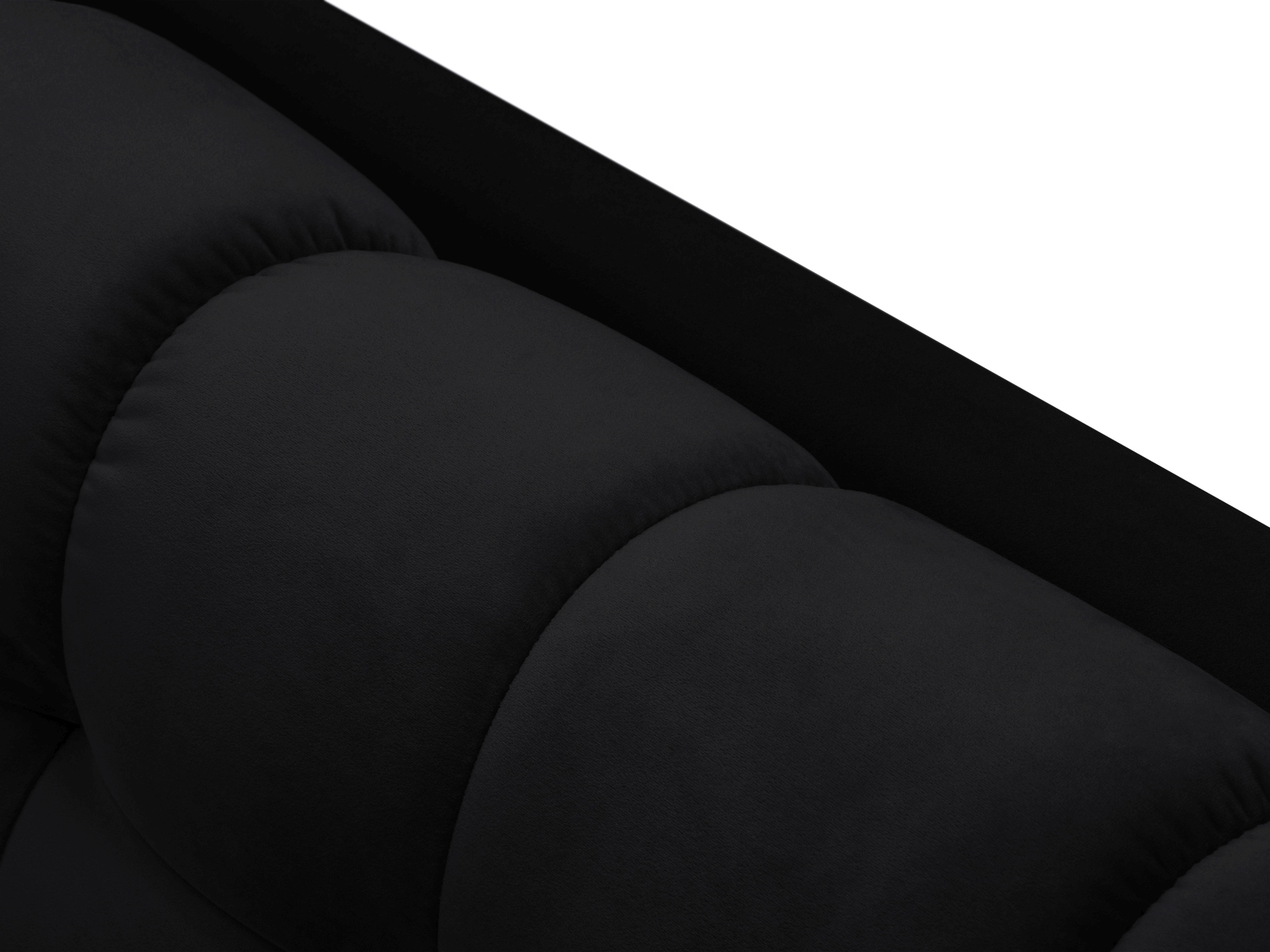 Velvet Right Corner Sofa, "Mamaia", 5 Seats, 293x185x75