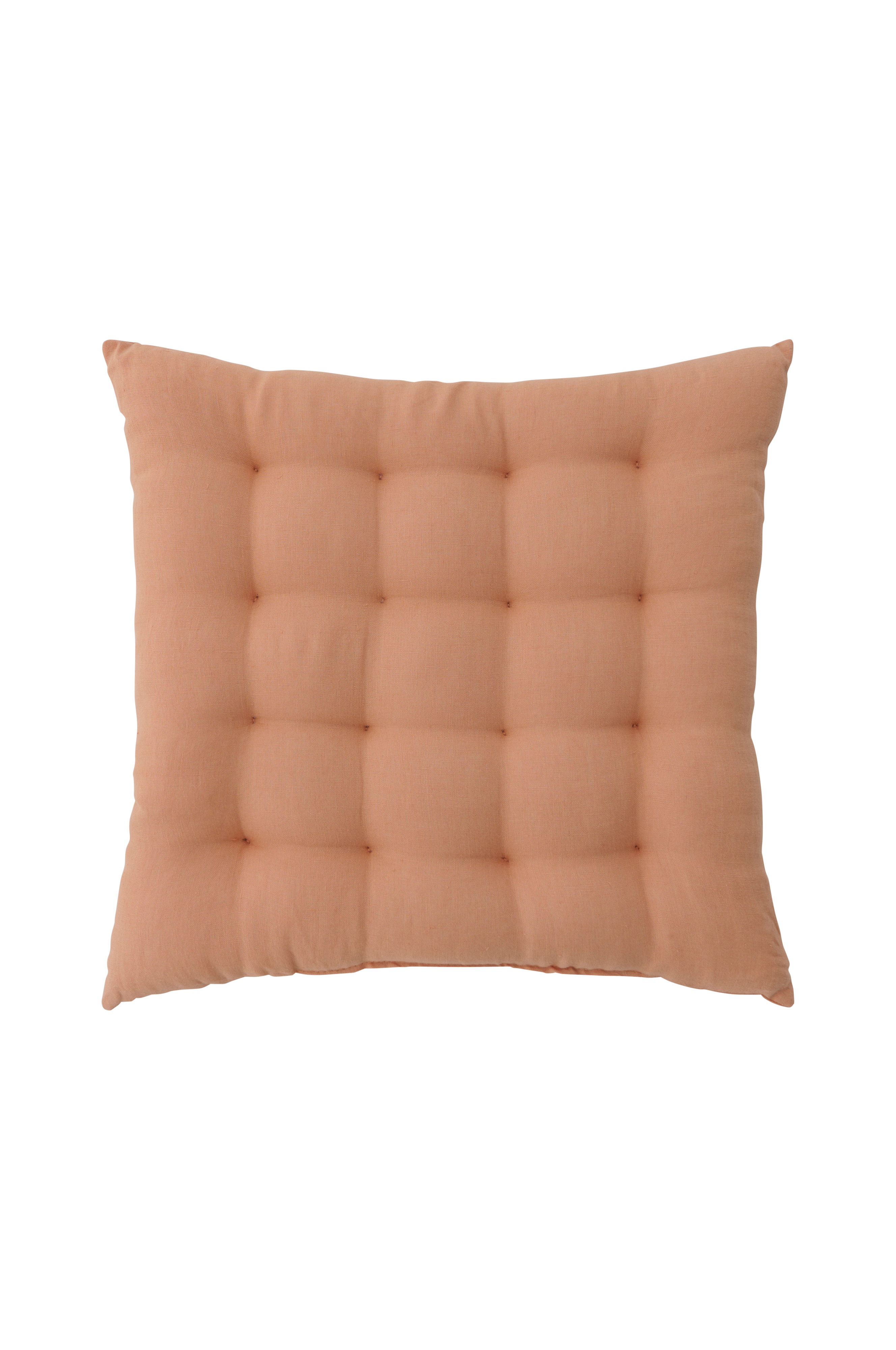 Sittepute Candice i vasket lin 40x40x5 cm