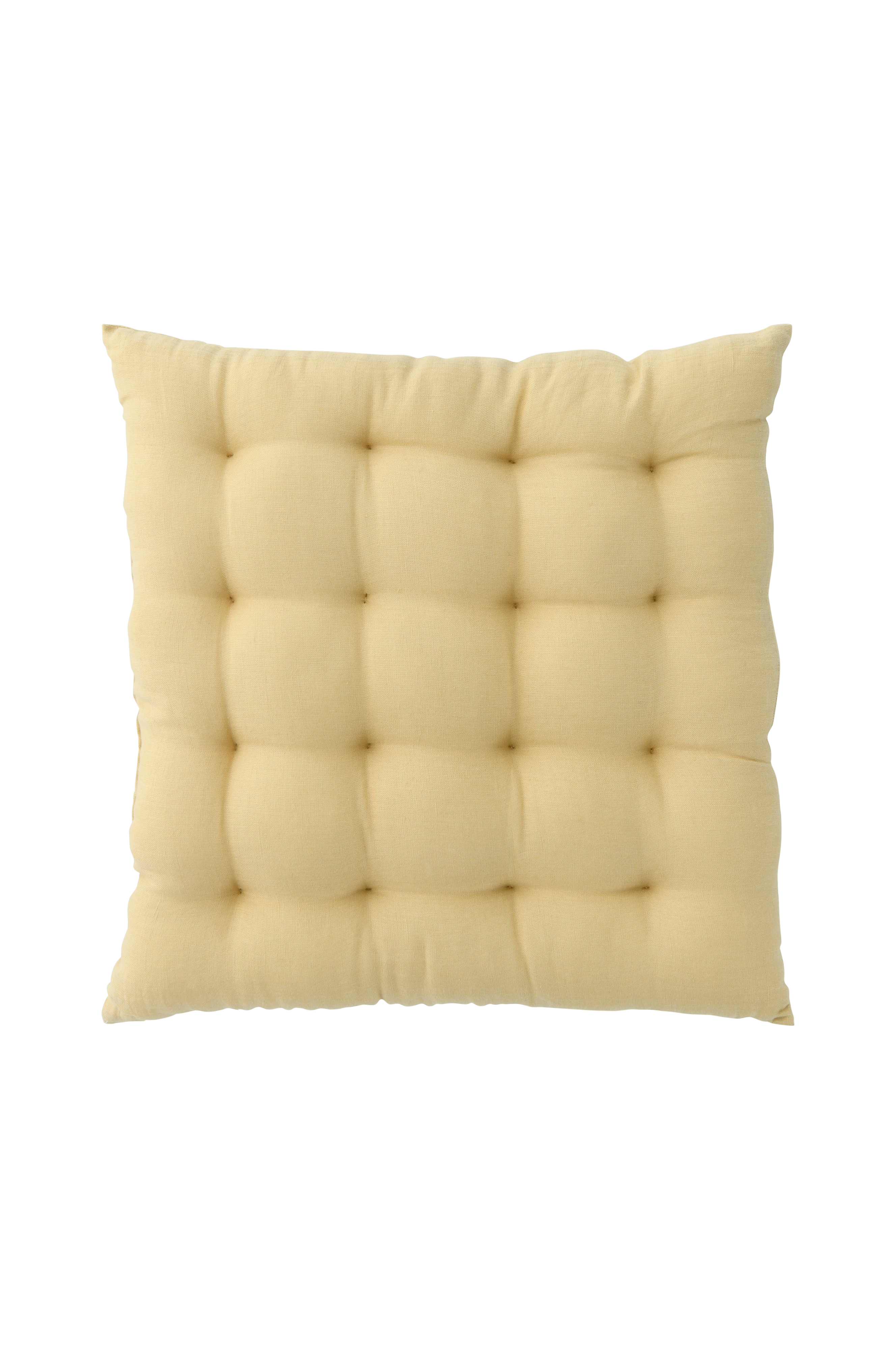 Sittepute Candice i vasket lin 40x40x5 cm