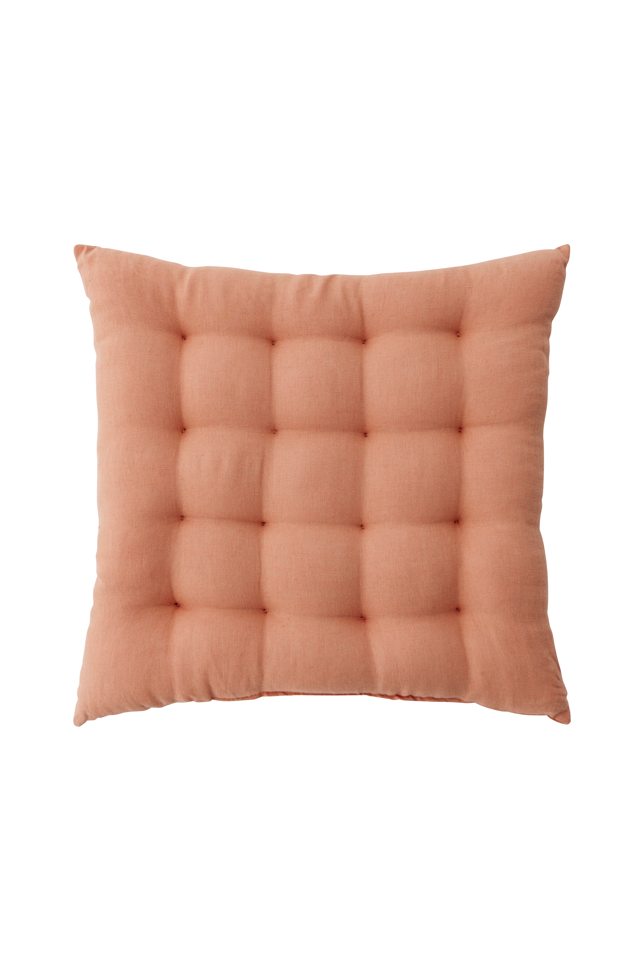 Sittepute Candice i vasket lin 40x40x5 cm