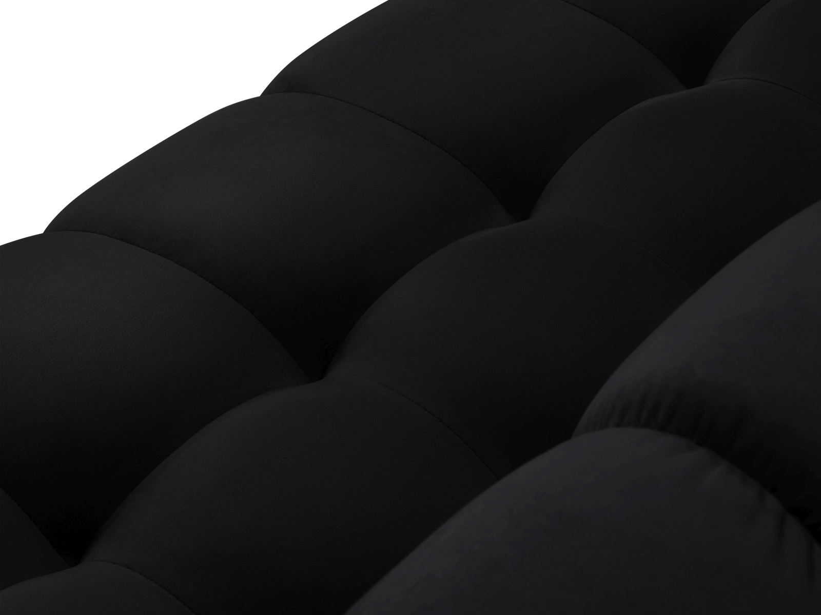 Velvet Right Corner Sofa, "Mamaia", 5 Seats, 293x185x75