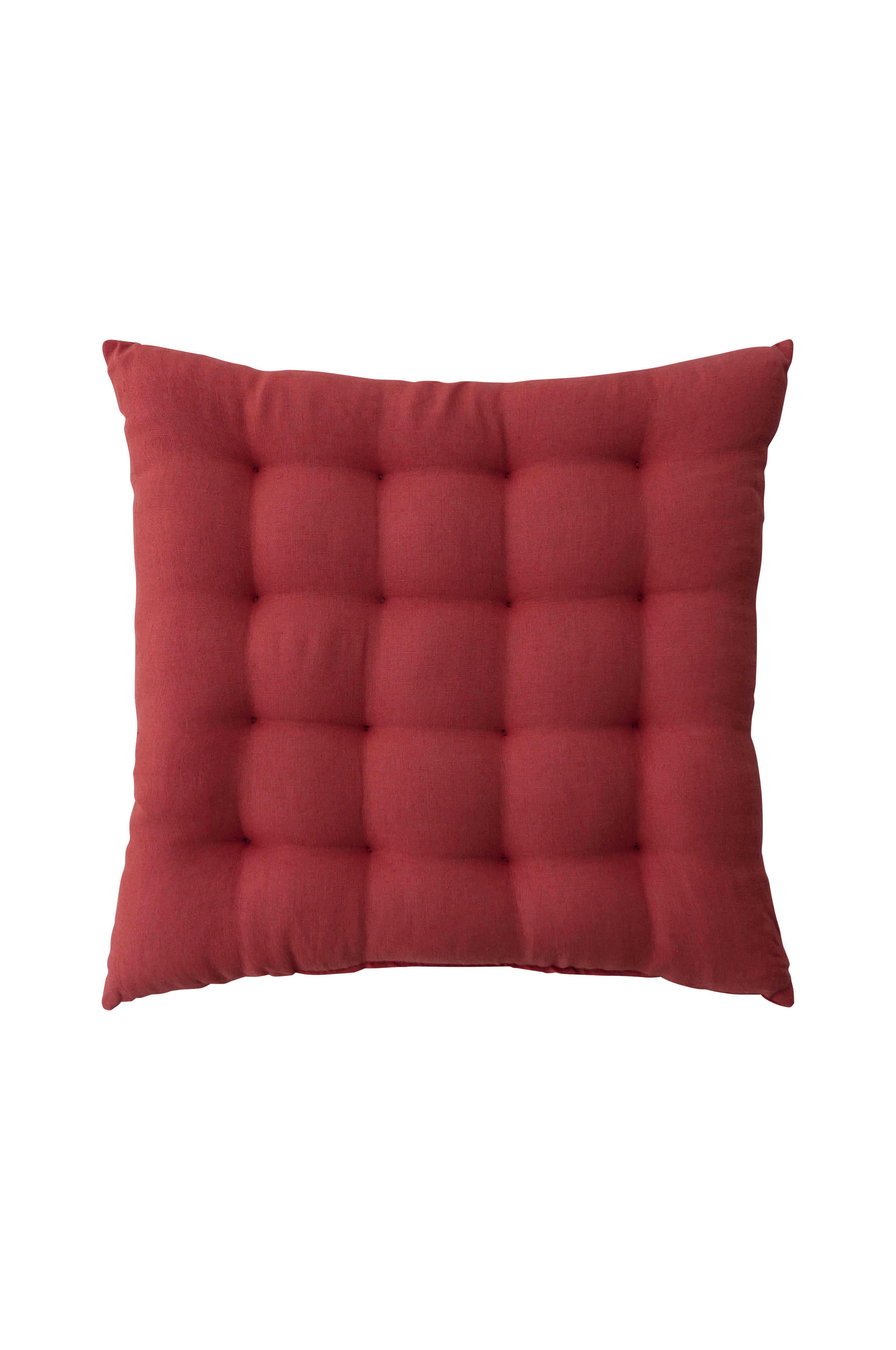 Sittepute Candice i vasket lin 40x40x5 cm