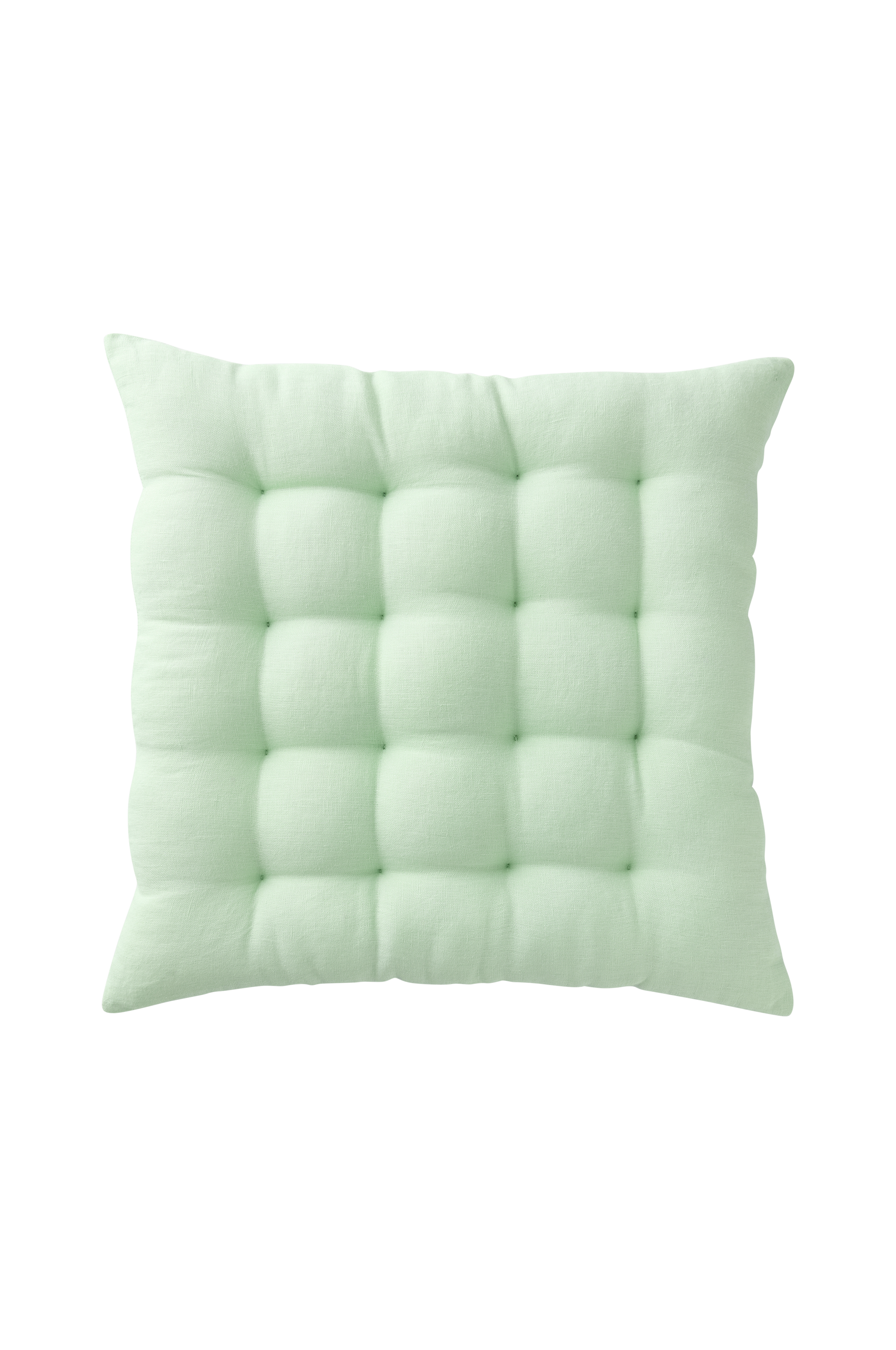 Sittepute Candice i vasket lin 40x40x5 cm