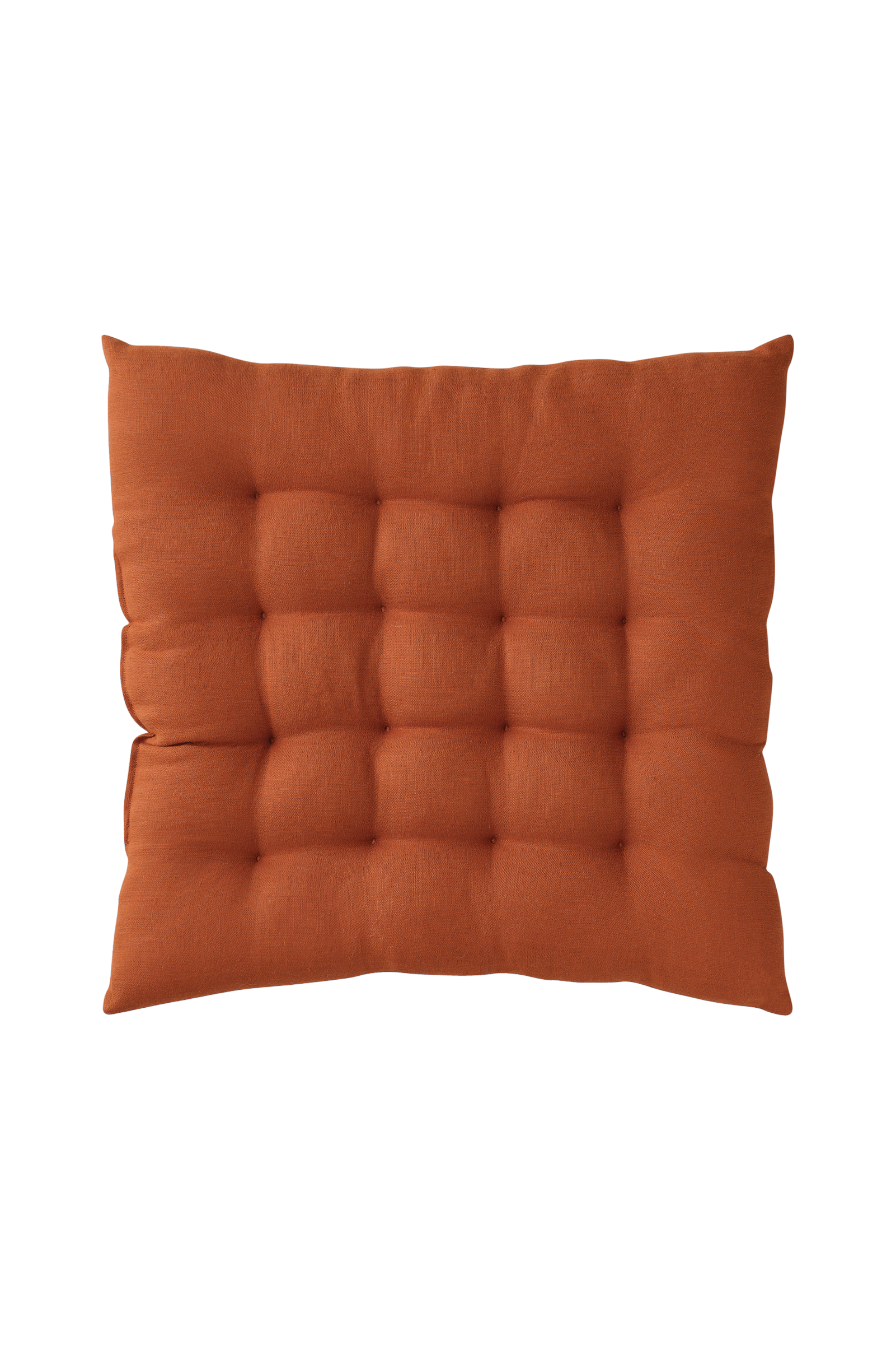 Sittepute Candice i vasket lin 40x40x5 cm