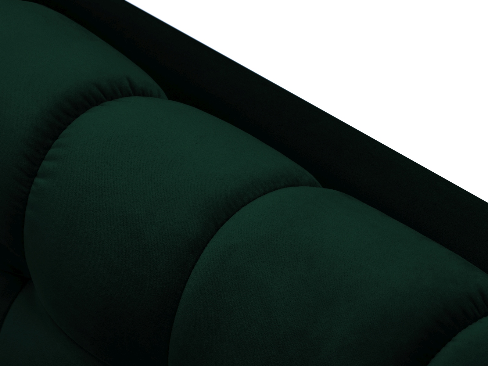 Velvet Right Corner Sofa, "Mamaia", 5 Seats, 293x185x75