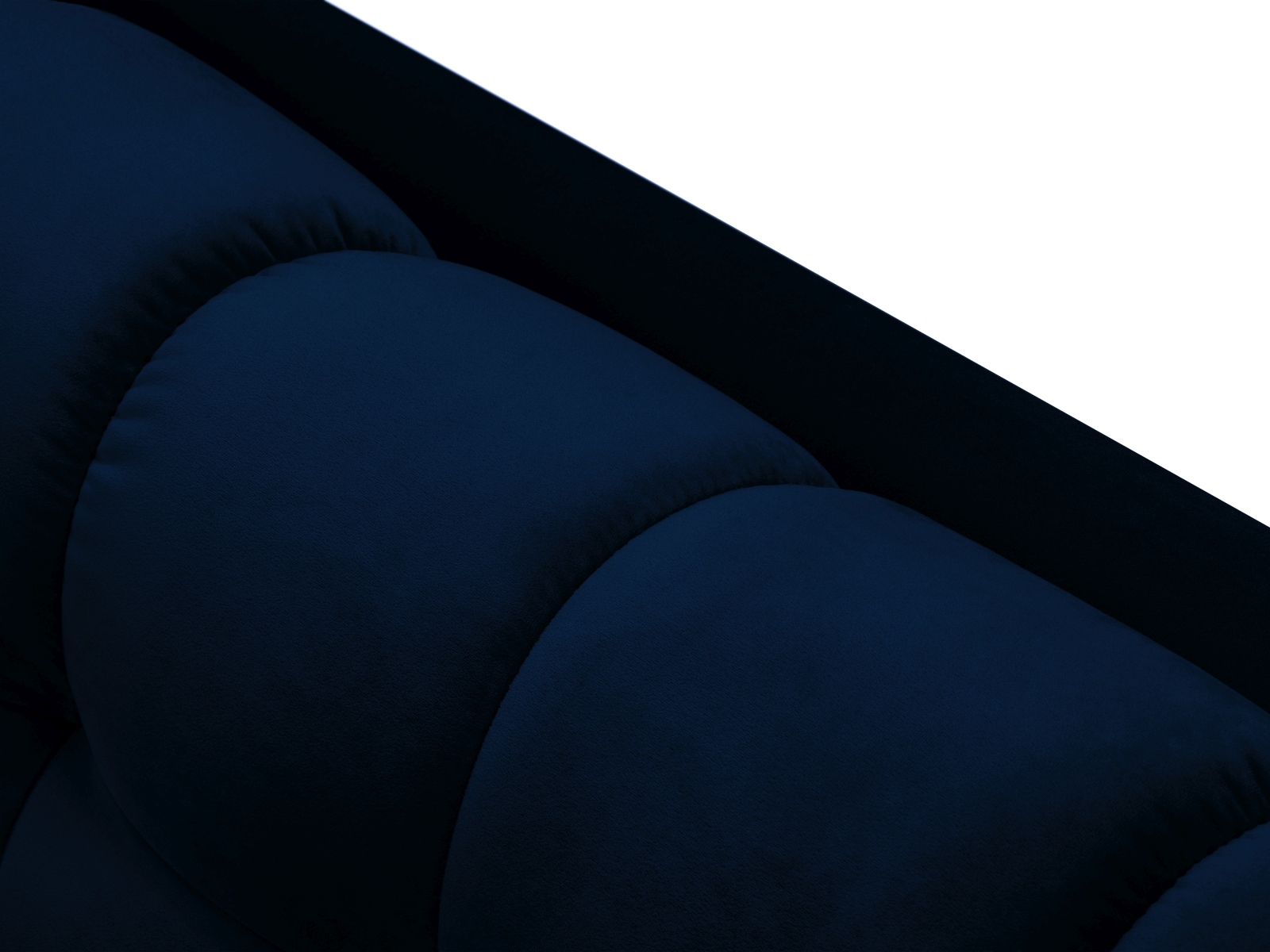 Velvet Right Corner Sofa, "Mamaia", 5 Seats, 293x185x75