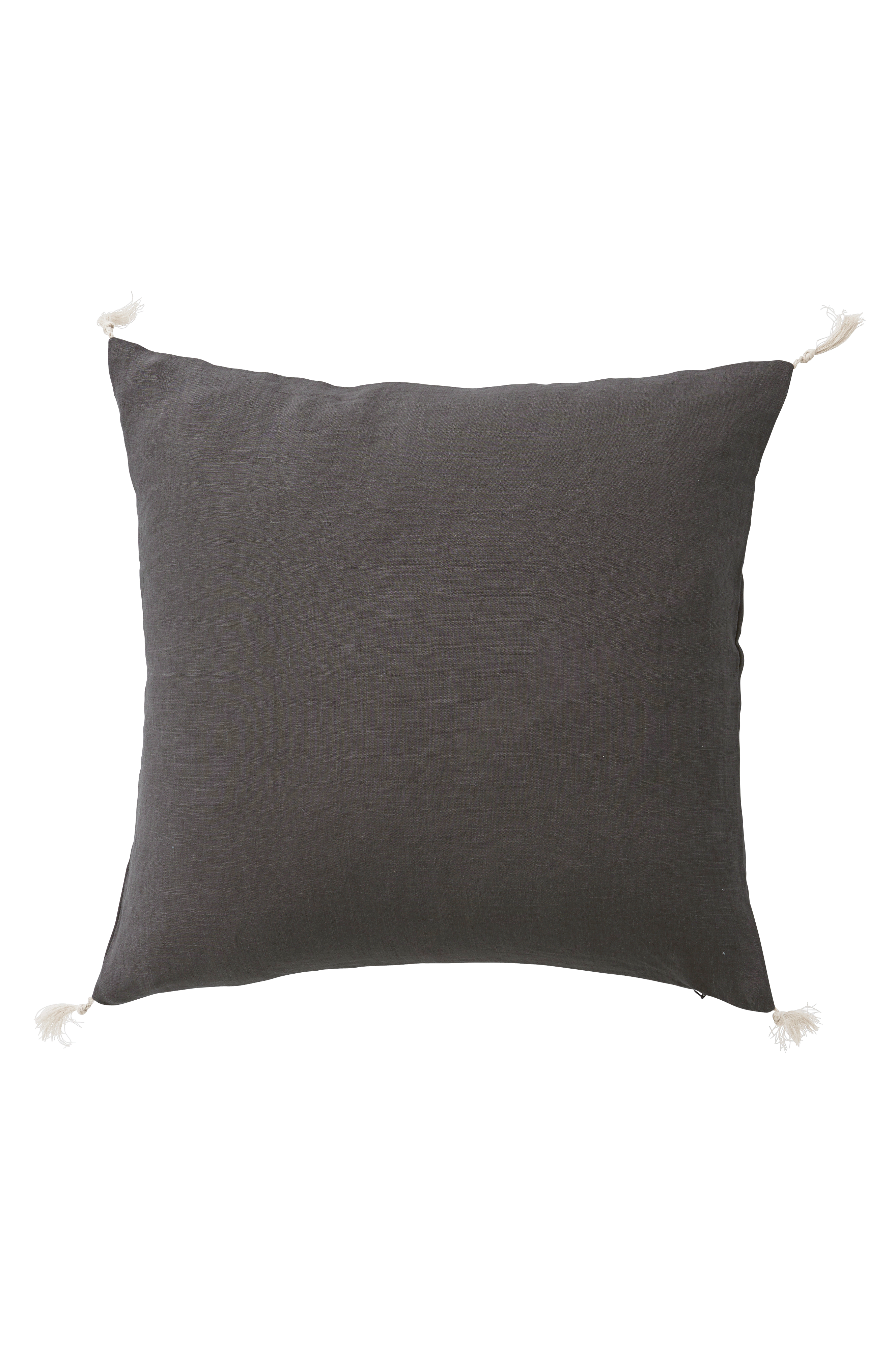 Putetrekk Candice Tassel i vasket lin 50x50 cm