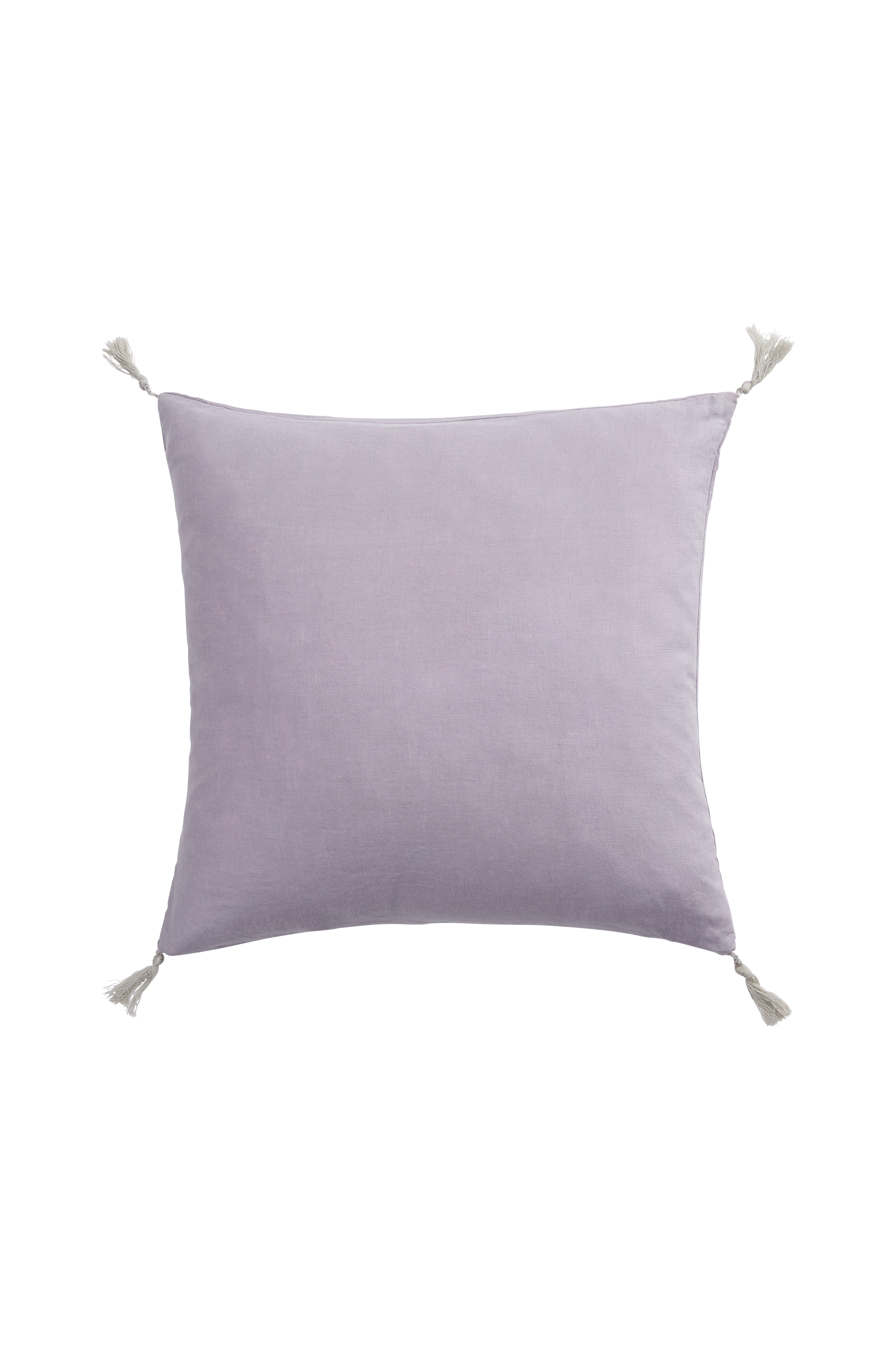 Putetrekk Candice Tassel i vasket lin 50x50 cm