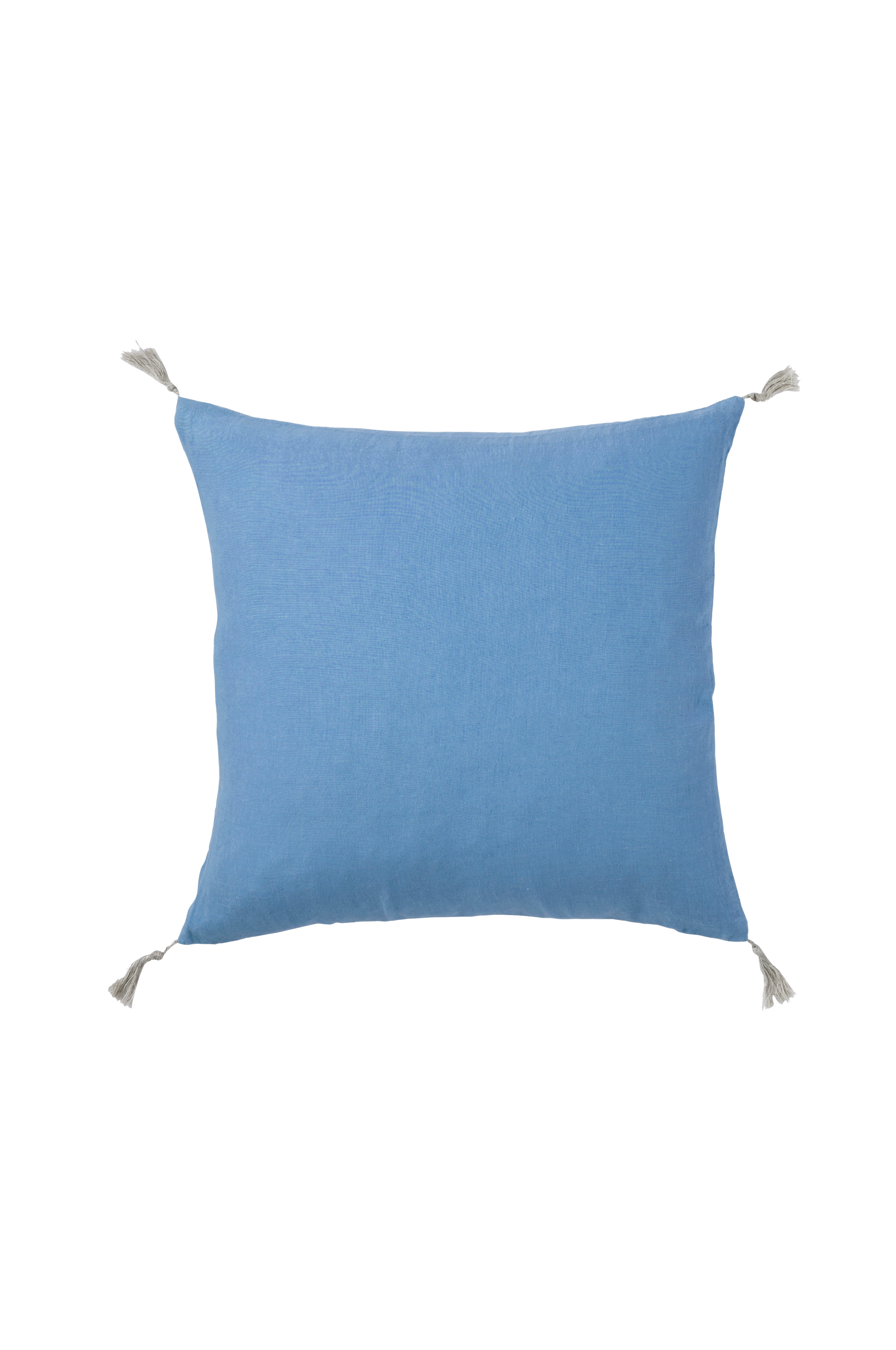 Putetrekk Candice Tassel i vasket lin 50x50 cm