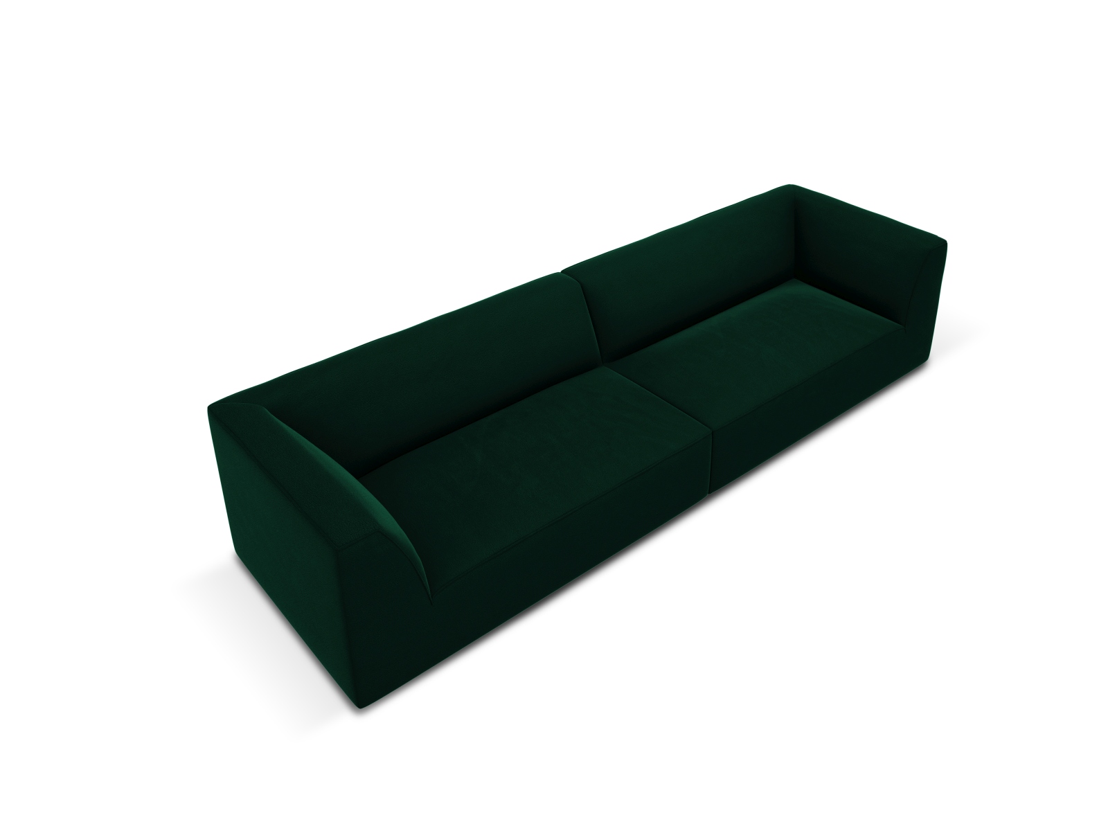 Velvet Sofa, "Ruby", 4 Seats, 302x93x69
