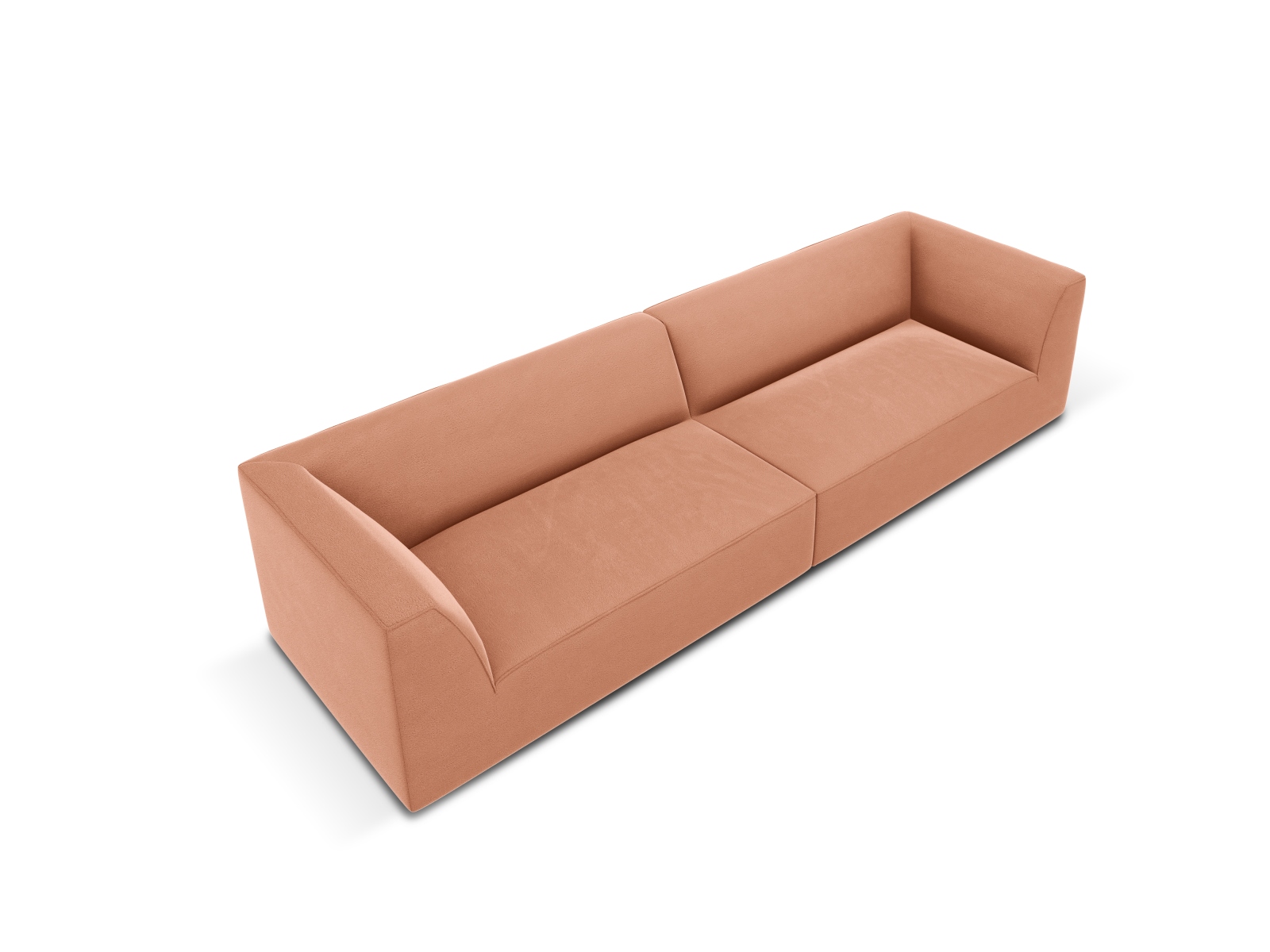 Velvet Sofa, "Ruby", 4 Seats, 302x93x69