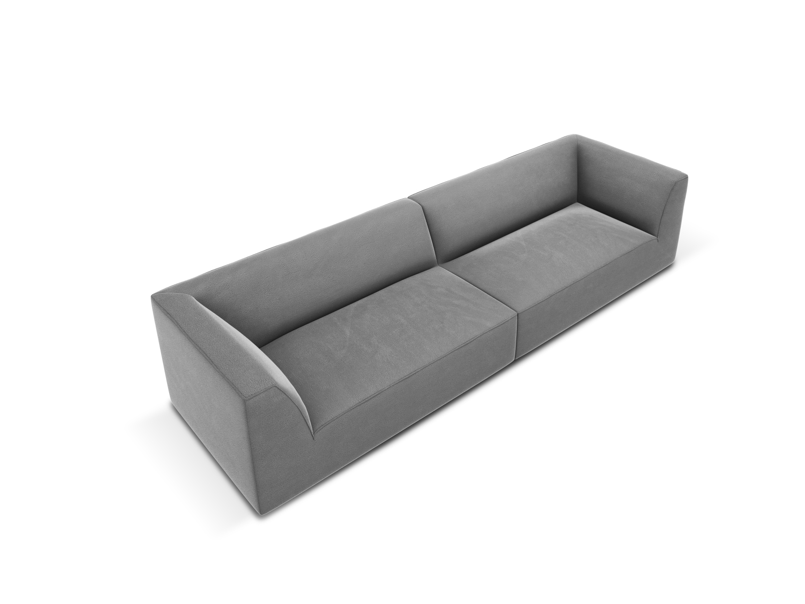Velvet Sofa, "Ruby", 4 Seats, 302x93x69