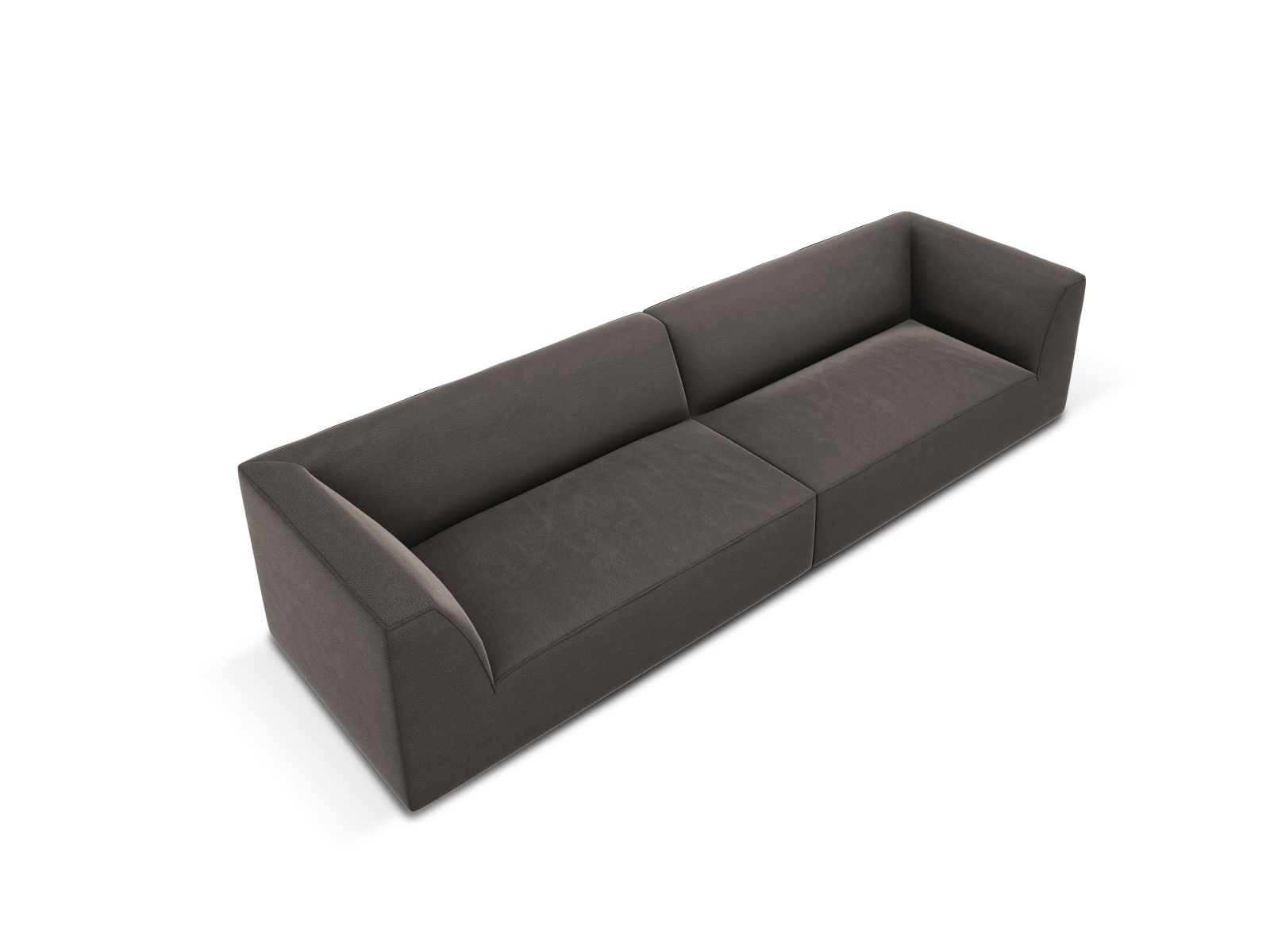 Velvet Sofa, "Ruby", 4 Seats, 302x93x69