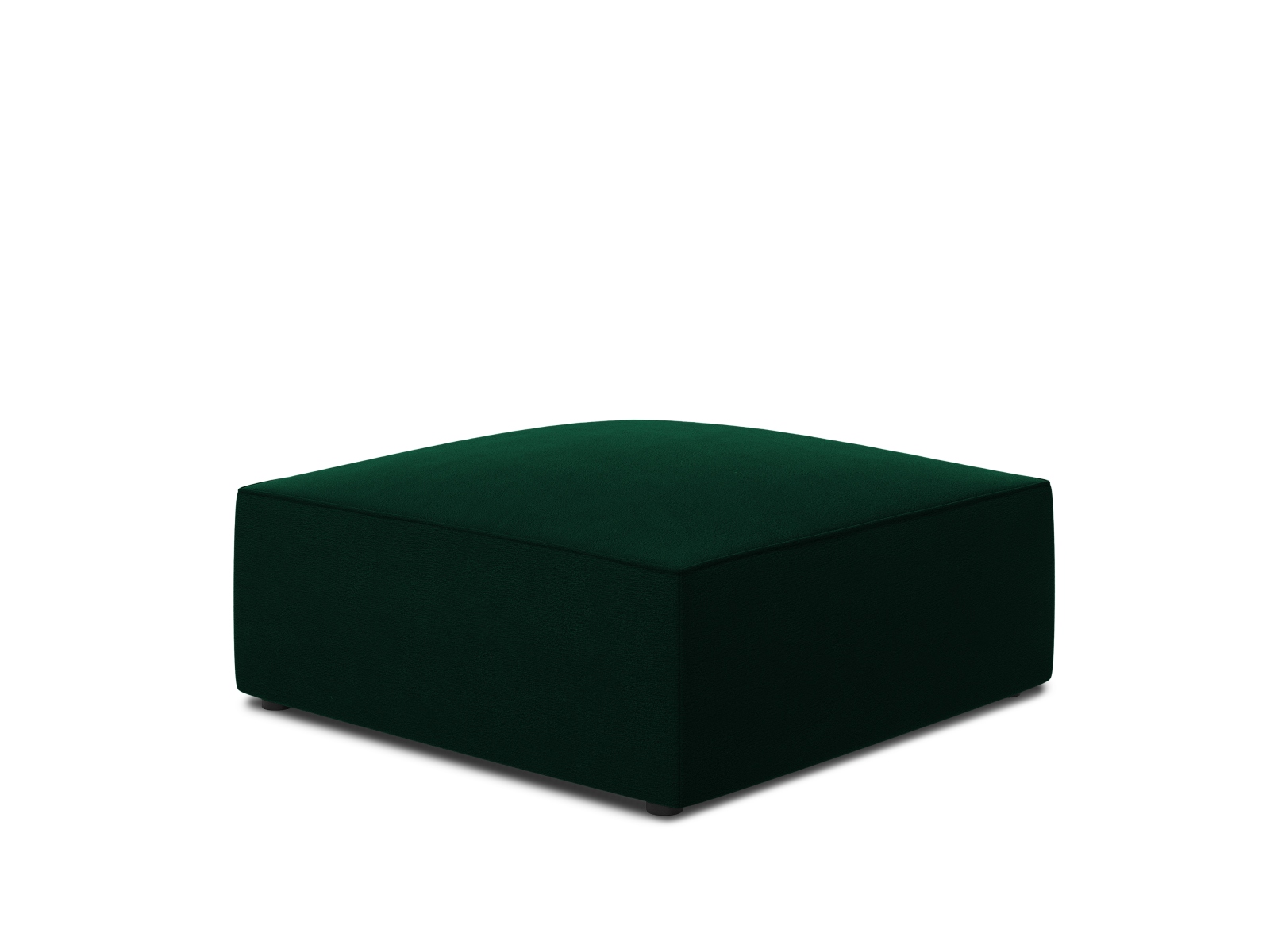 Velvet Pouf, "Ruby", 1 Seat, 93x93x40