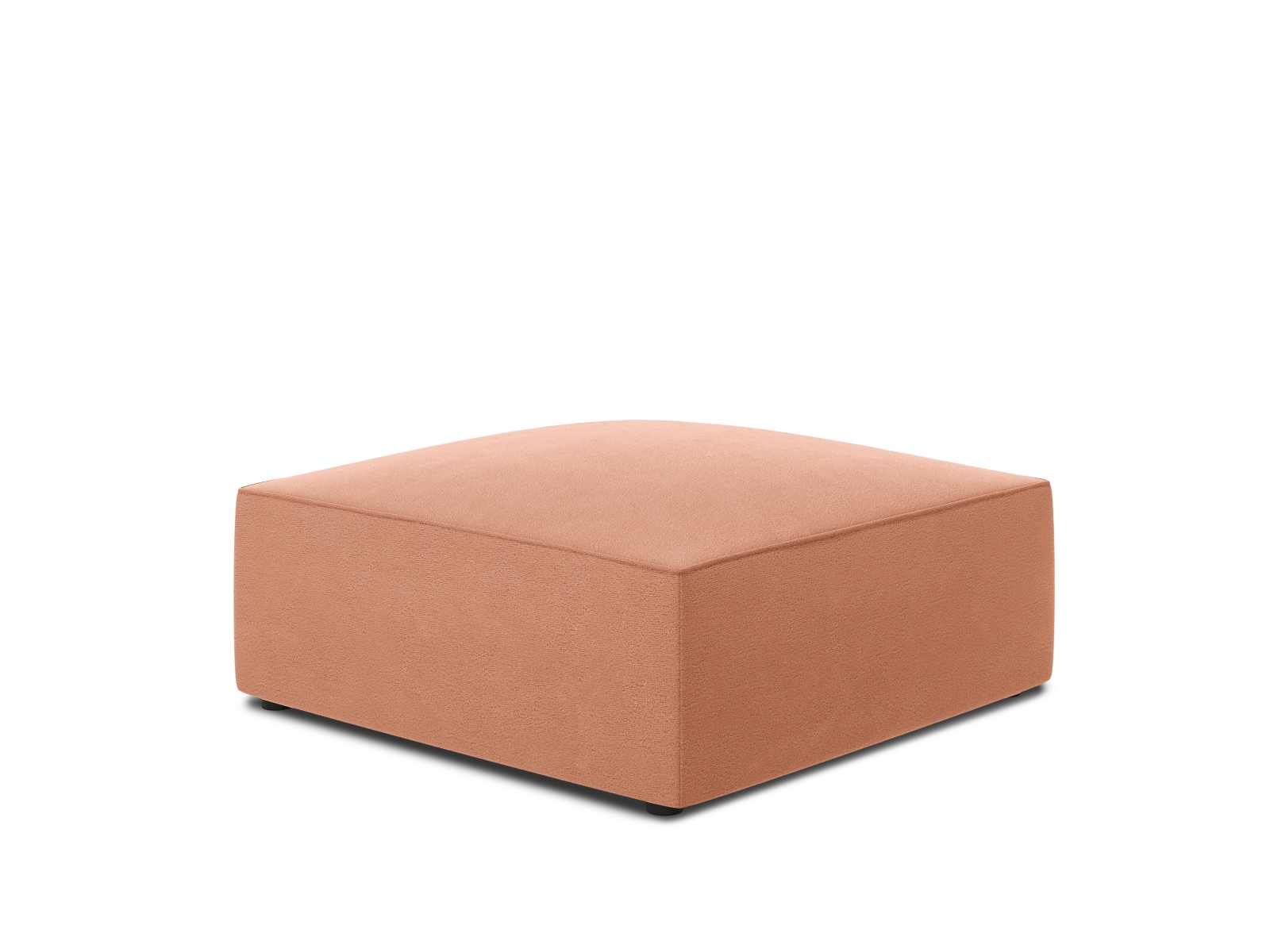 Velvet Pouf, "Ruby", 1 Seat, 93x93x40