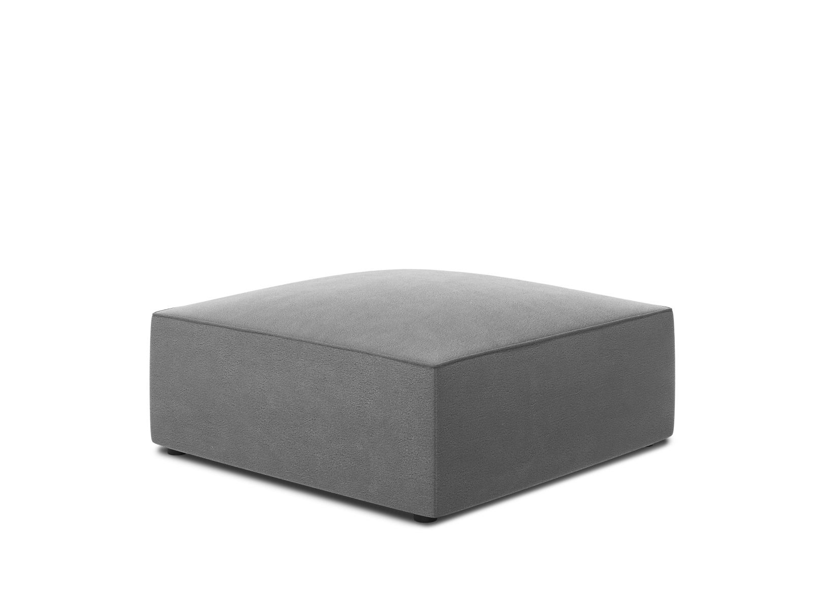 Velvet Pouf, "Ruby", 1 Seat, 93x93x40
