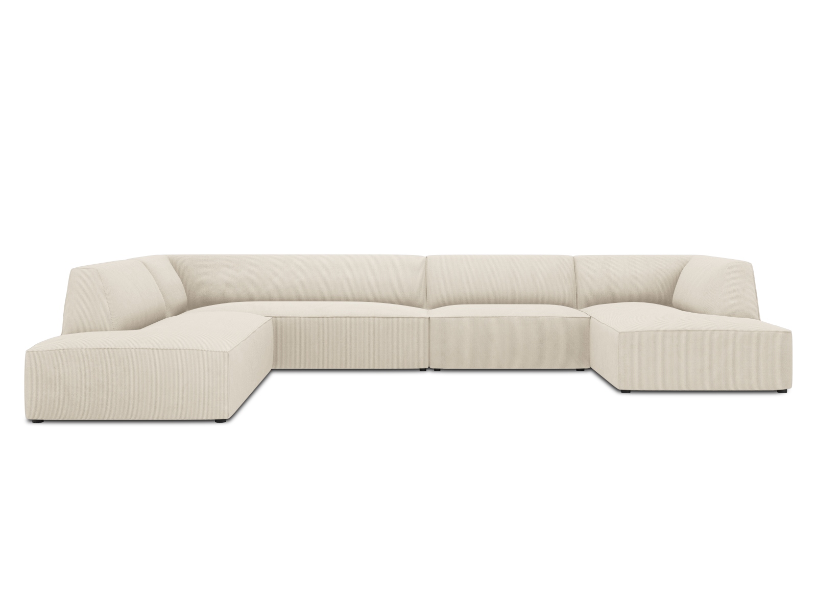 Panoramic Left Corner Sofa, "Ruby", 7 Seats, 366x273x69