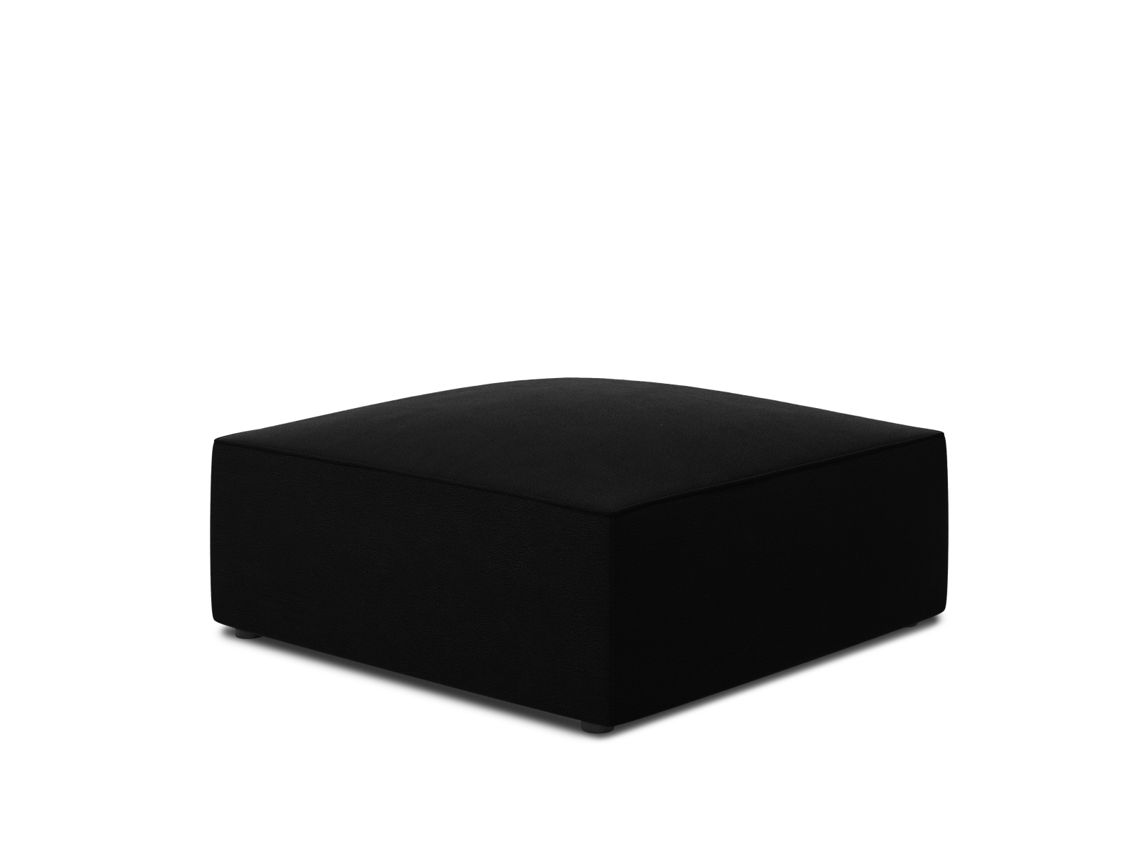 Velvet Pouf, "Ruby", 1 Seat, 93x93x40