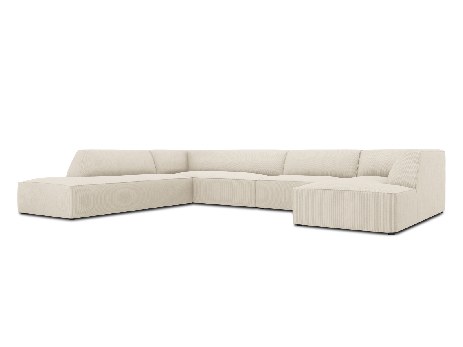 Panoramic Left Corner Sofa, "Ruby", 7 Seats, 366x273x69