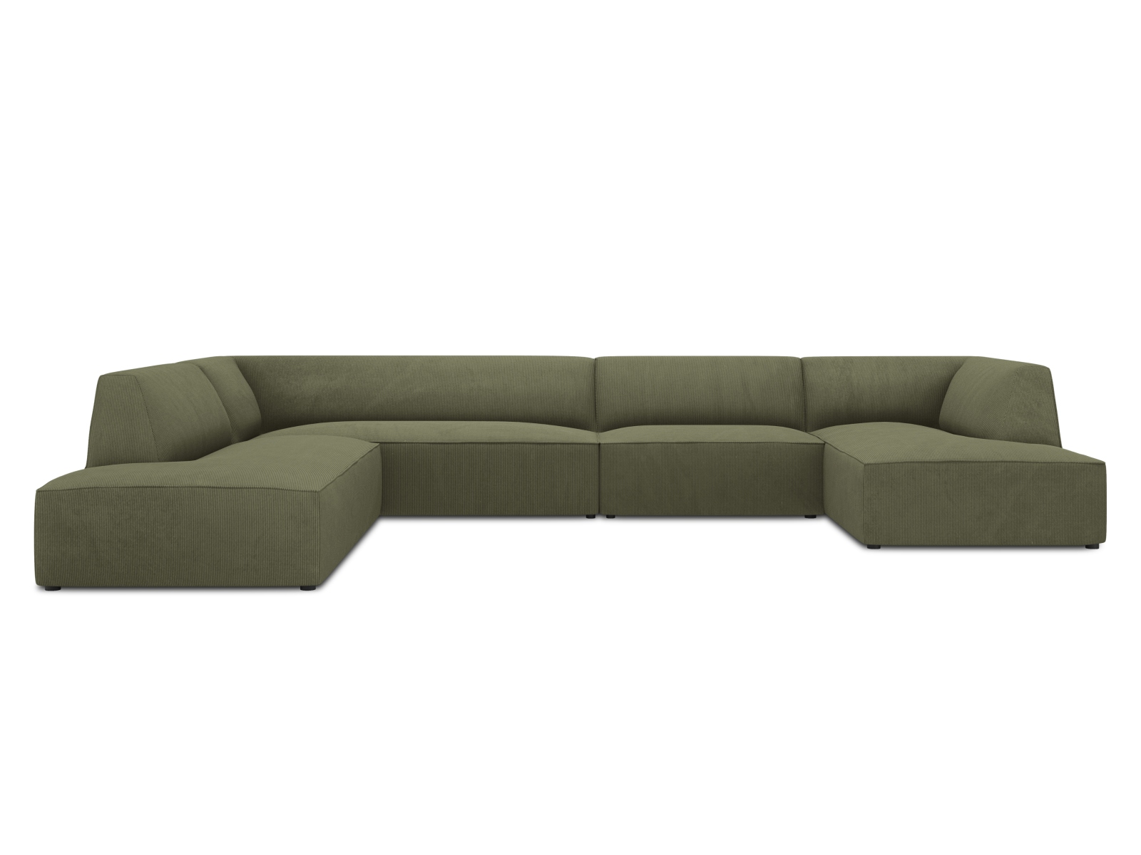 Panoramic Left Corner Sofa, "Ruby", 7 Seats, 366x273x69