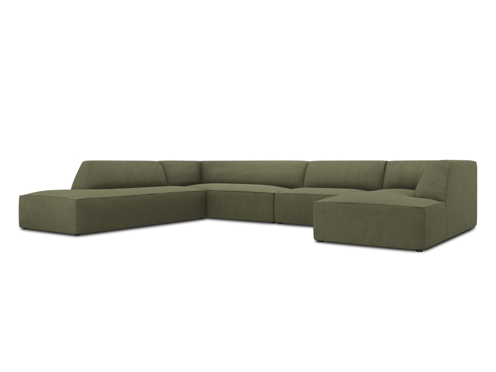 Panoramic Left Corner Sofa, "Ruby", 7 Seats, 366x273x69