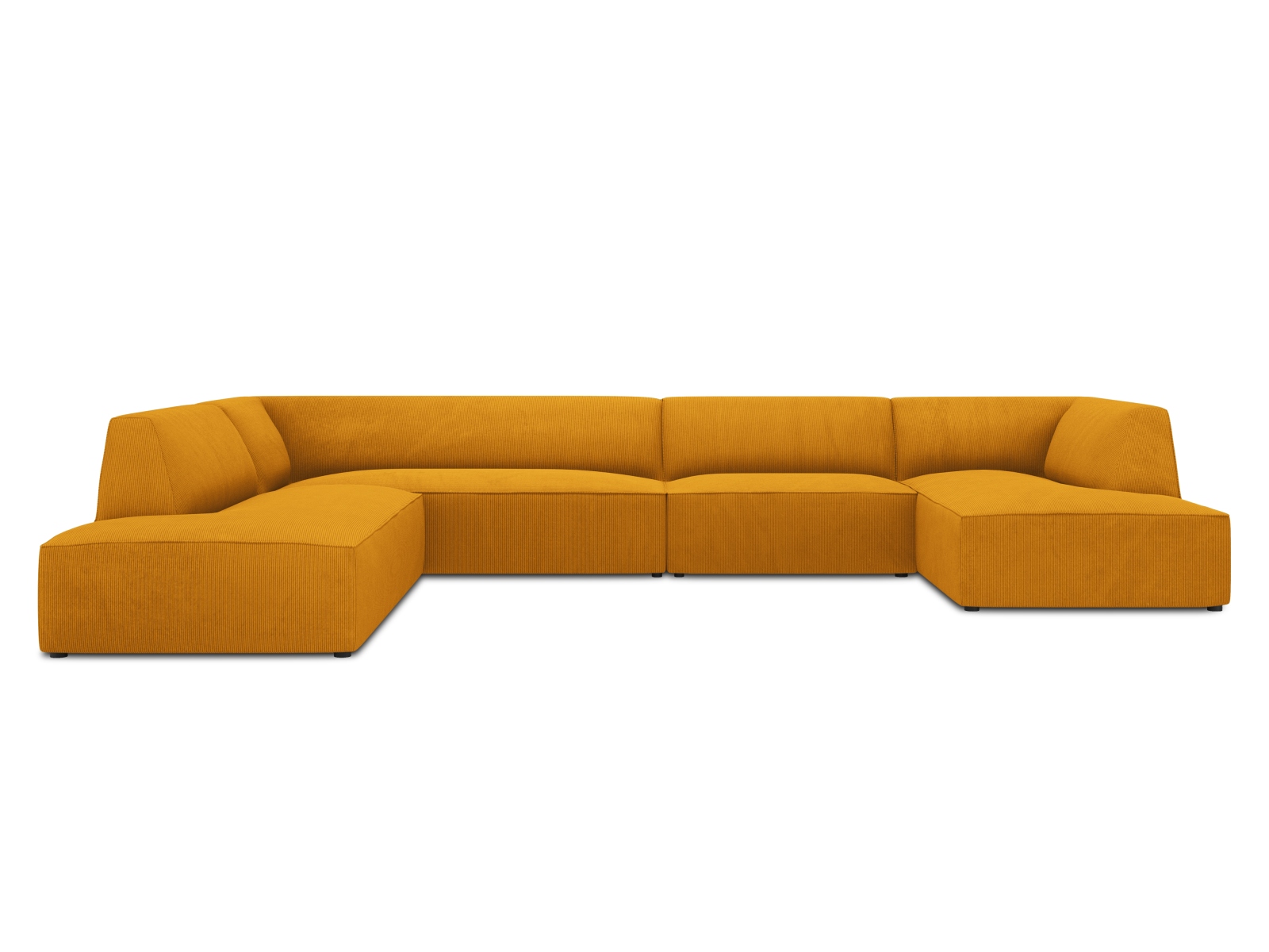 Panoramic Left Corner Sofa, "Ruby", 7 Seats, 366x273x69