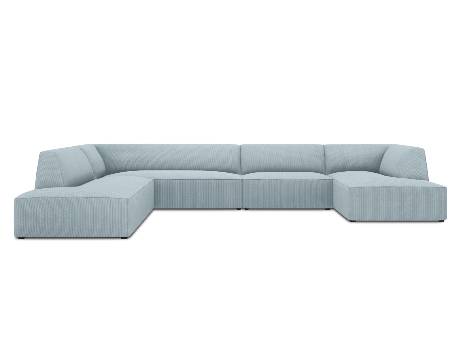 Panoramic Left Corner Sofa, "Ruby", 7 Seats, 366x273x69