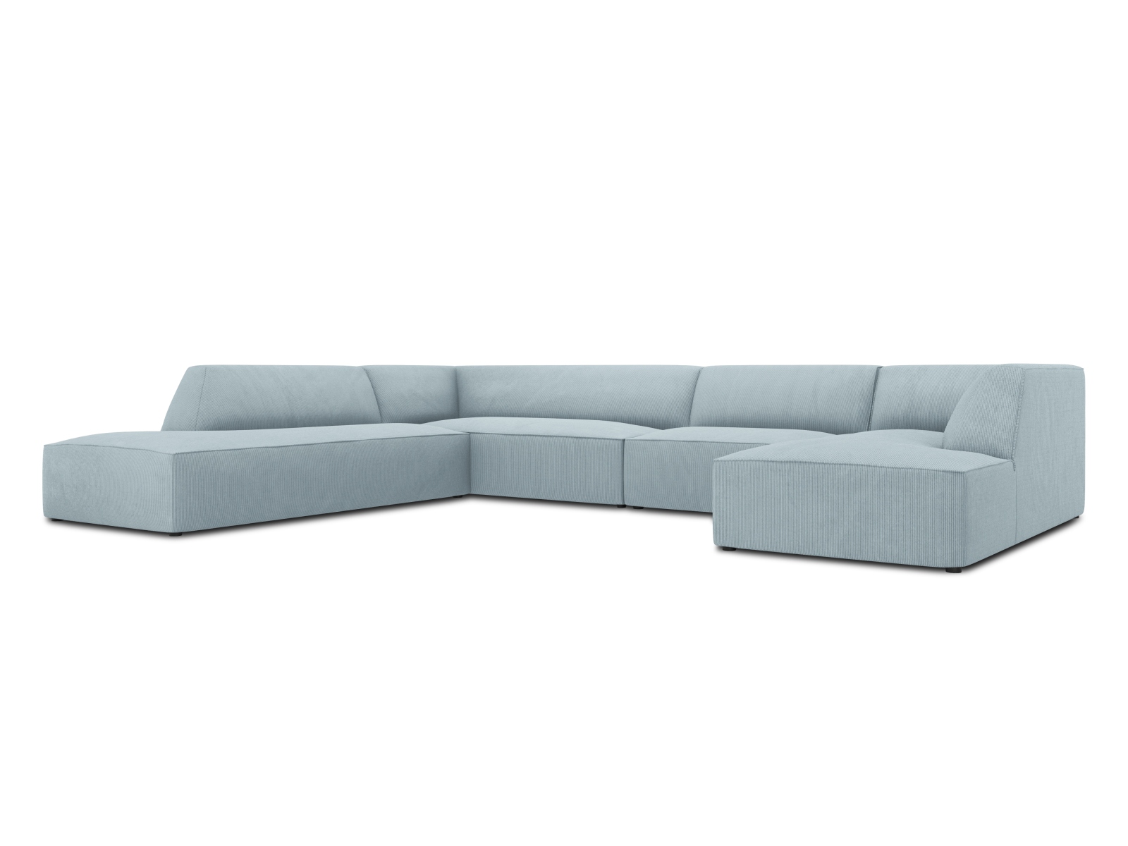 Panoramic Left Corner Sofa, "Ruby", 7 Seats, 366x273x69