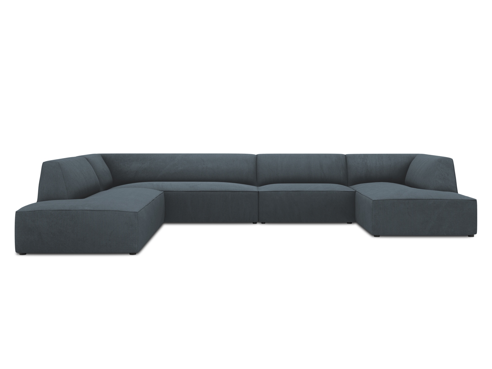 Panoramic Left Corner Sofa, "Ruby", 7 Seats, 366x273x69