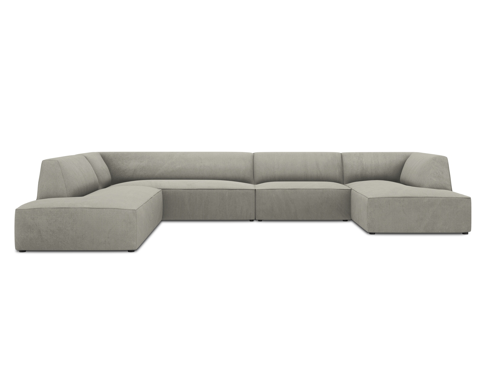 Panoramic Left Corner Sofa, "Ruby", 7 Seats, 366x273x69