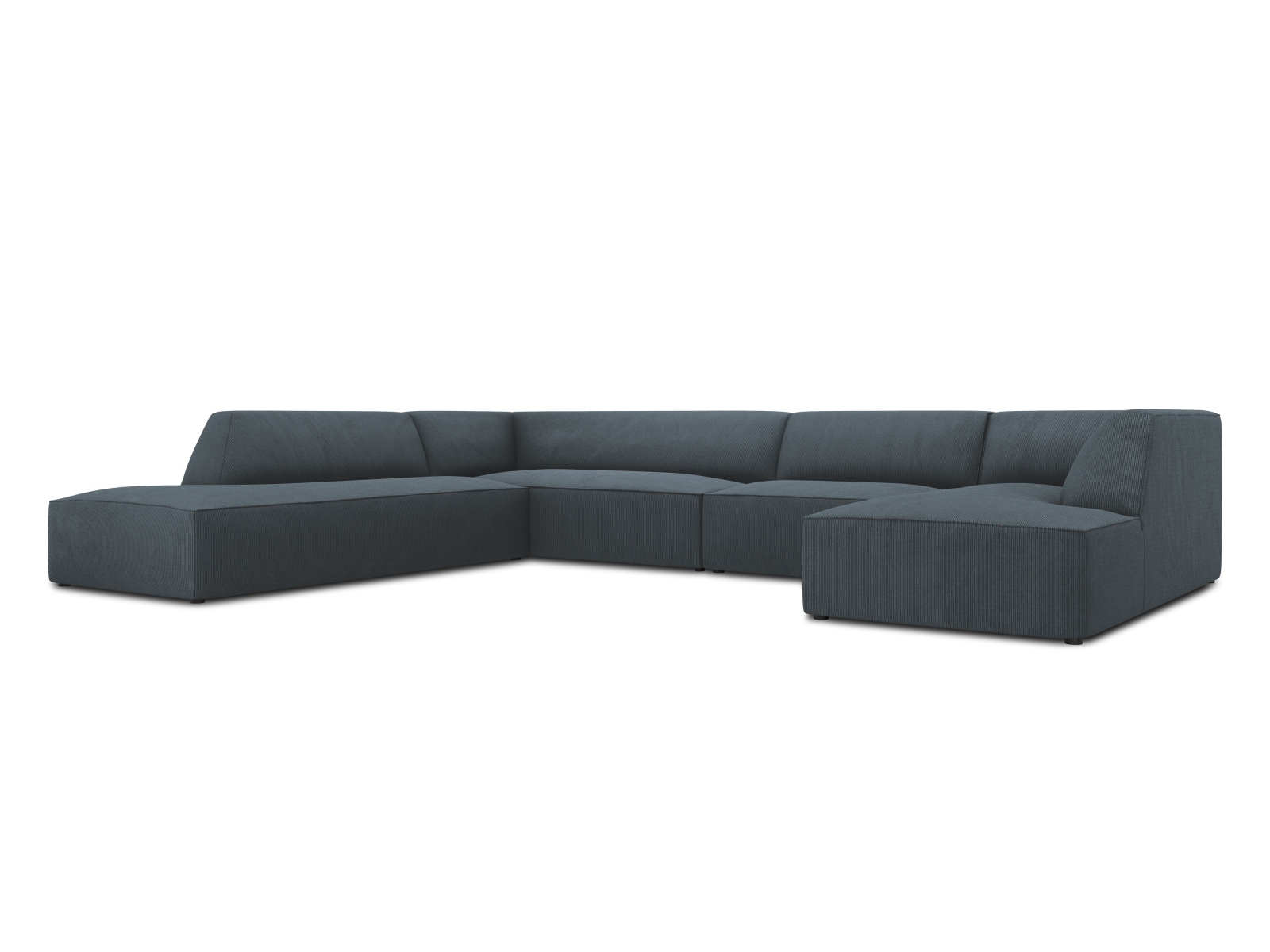 Panoramic Left Corner Sofa, "Ruby", 7 Seats, 366x273x69