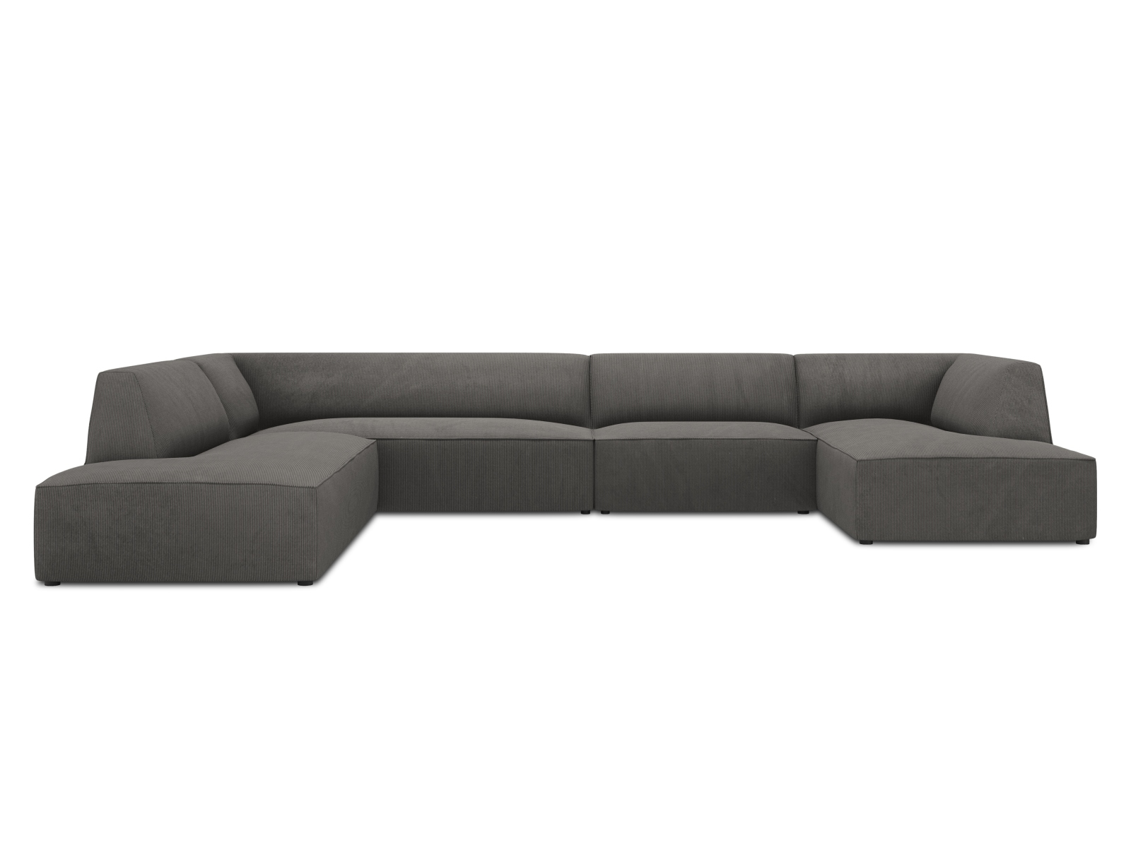 Panoramic Left Corner Sofa, "Ruby", 7 Seats, 366x273x69