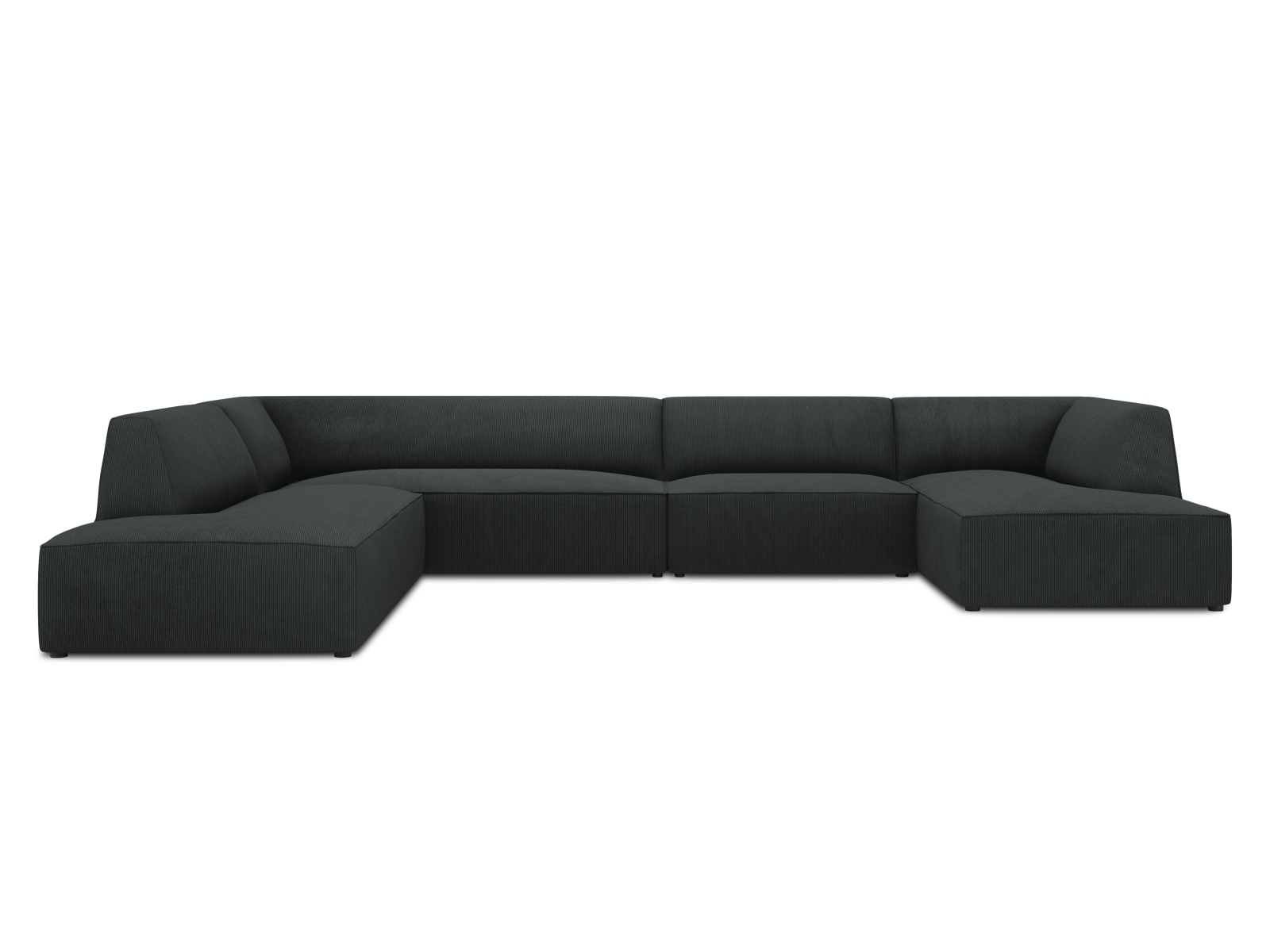 Panoramic Left Corner Sofa, "Ruby", 7 Seats, 366x273x69