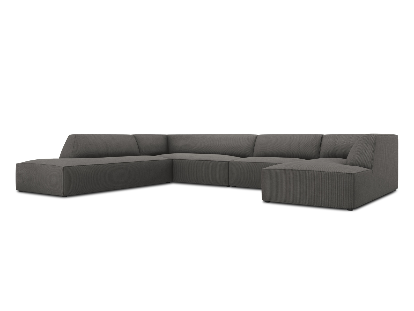 Panoramic Left Corner Sofa, "Ruby", 7 Seats, 366x273x69