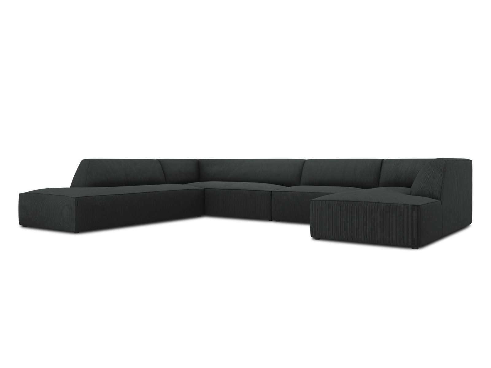 Panoramic Left Corner Sofa, "Ruby", 7 Seats, 366x273x69
