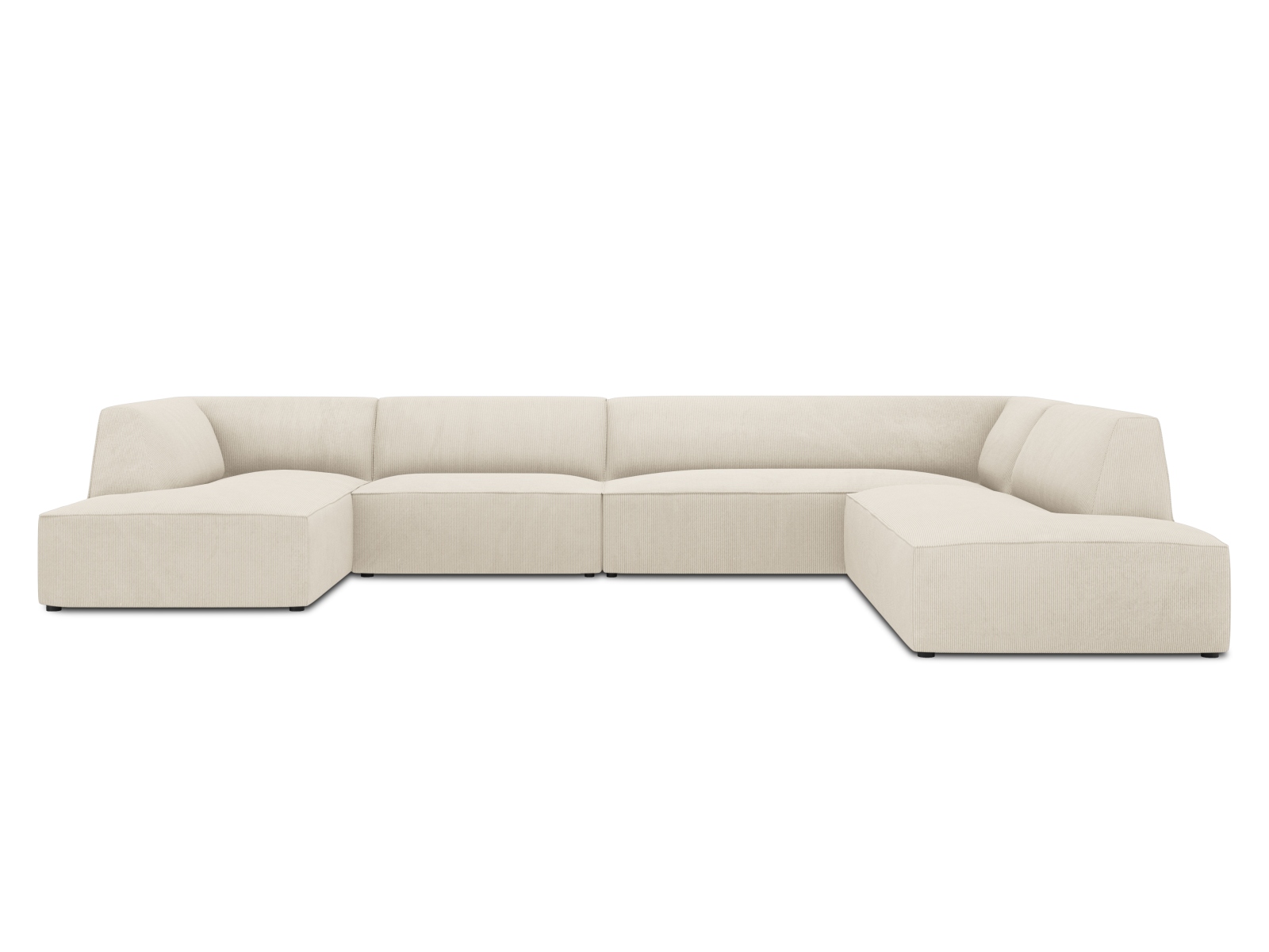 Panoramic Right Corner Sofa, "Ruby", 7 Seats, 366x273x69