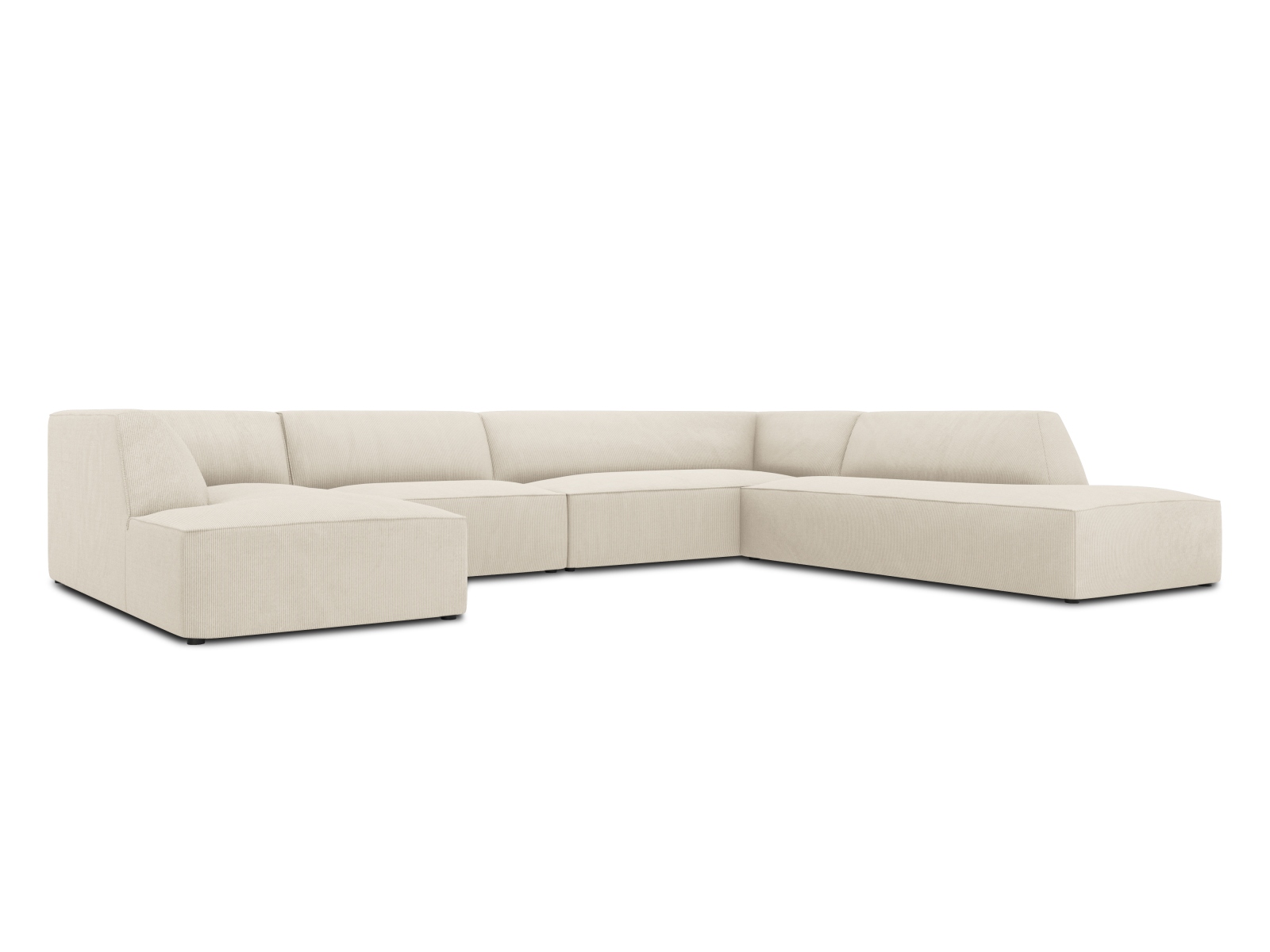 Panoramic Right Corner Sofa, "Ruby", 7 Seats, 366x273x69