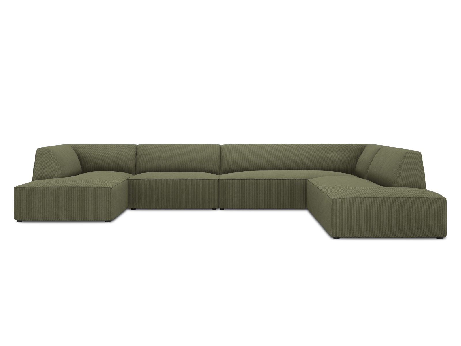 Panoramic Right Corner Sofa, "Ruby", 7 Seats, 366x273x69