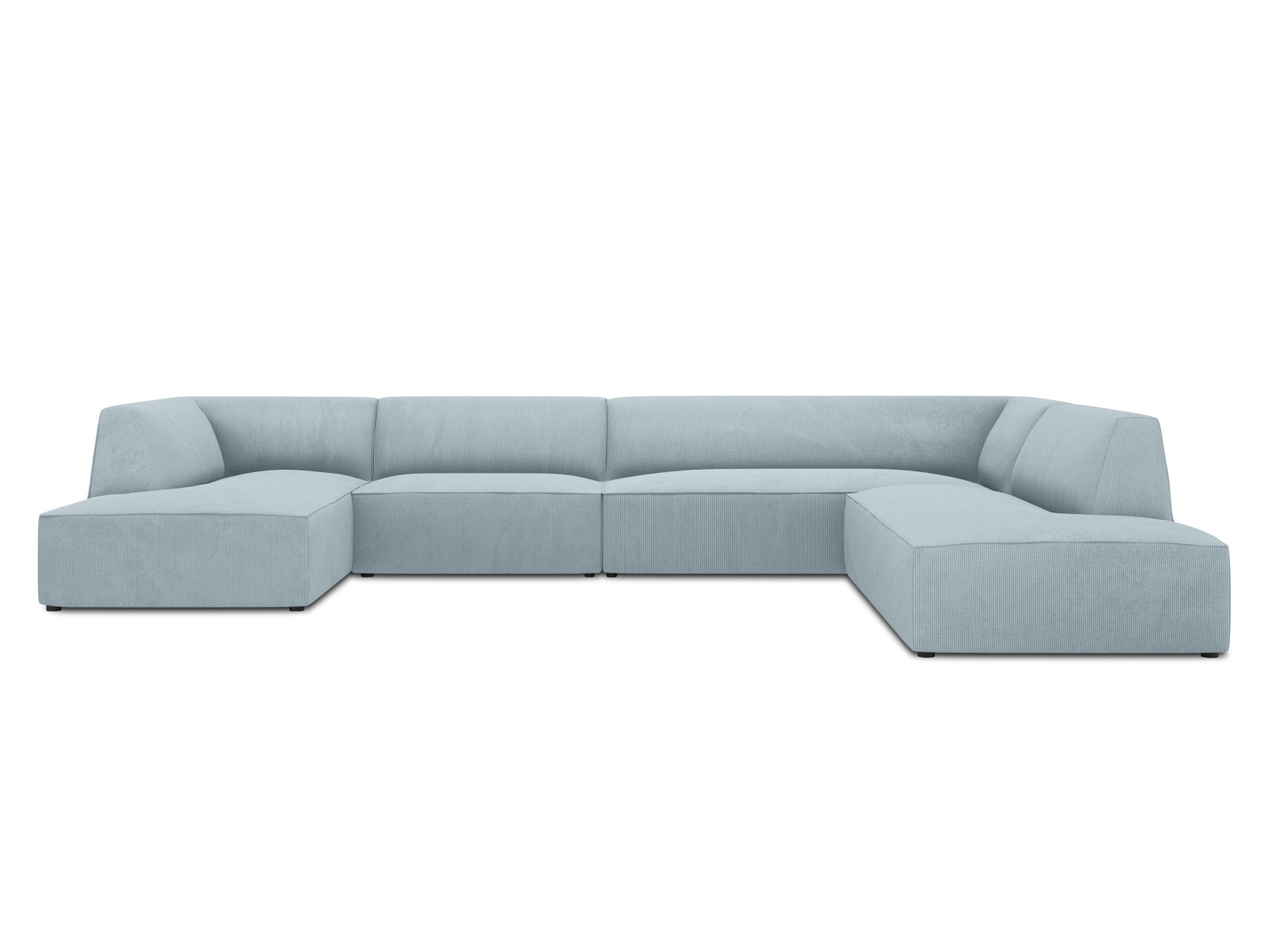 Panoramic Right Corner Sofa, "Ruby", 7 Seats, 366x273x69
