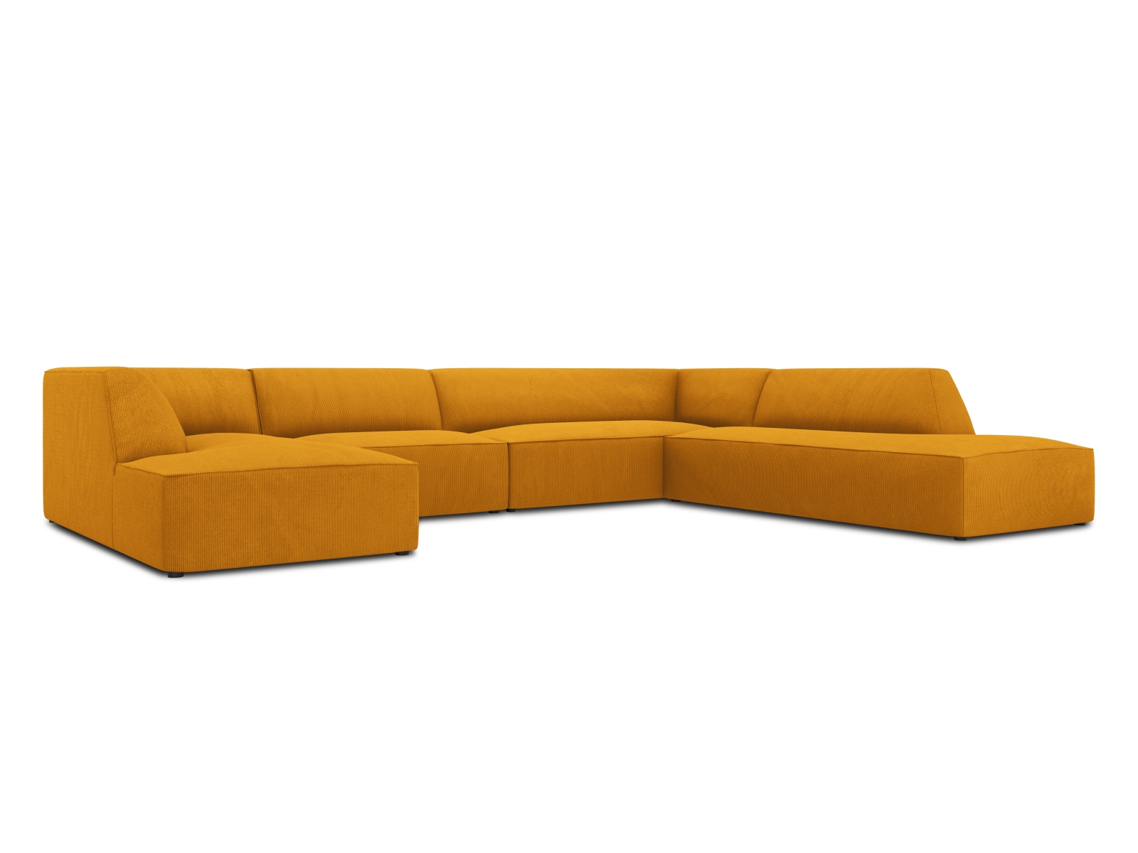 Panoramic Right Corner Sofa, "Ruby", 7 Seats, 366x273x69