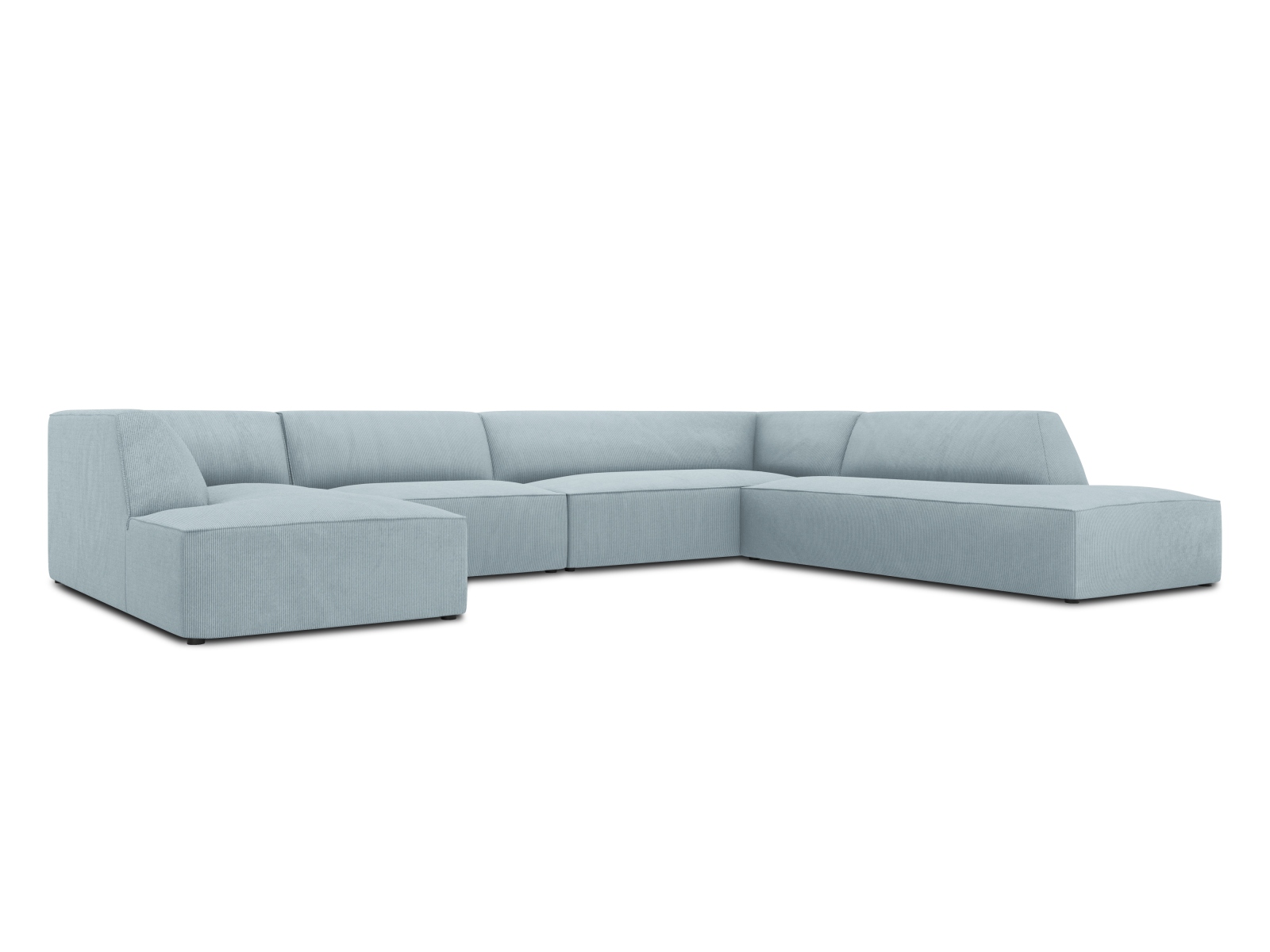 Panoramic Right Corner Sofa, "Ruby", 7 Seats, 366x273x69