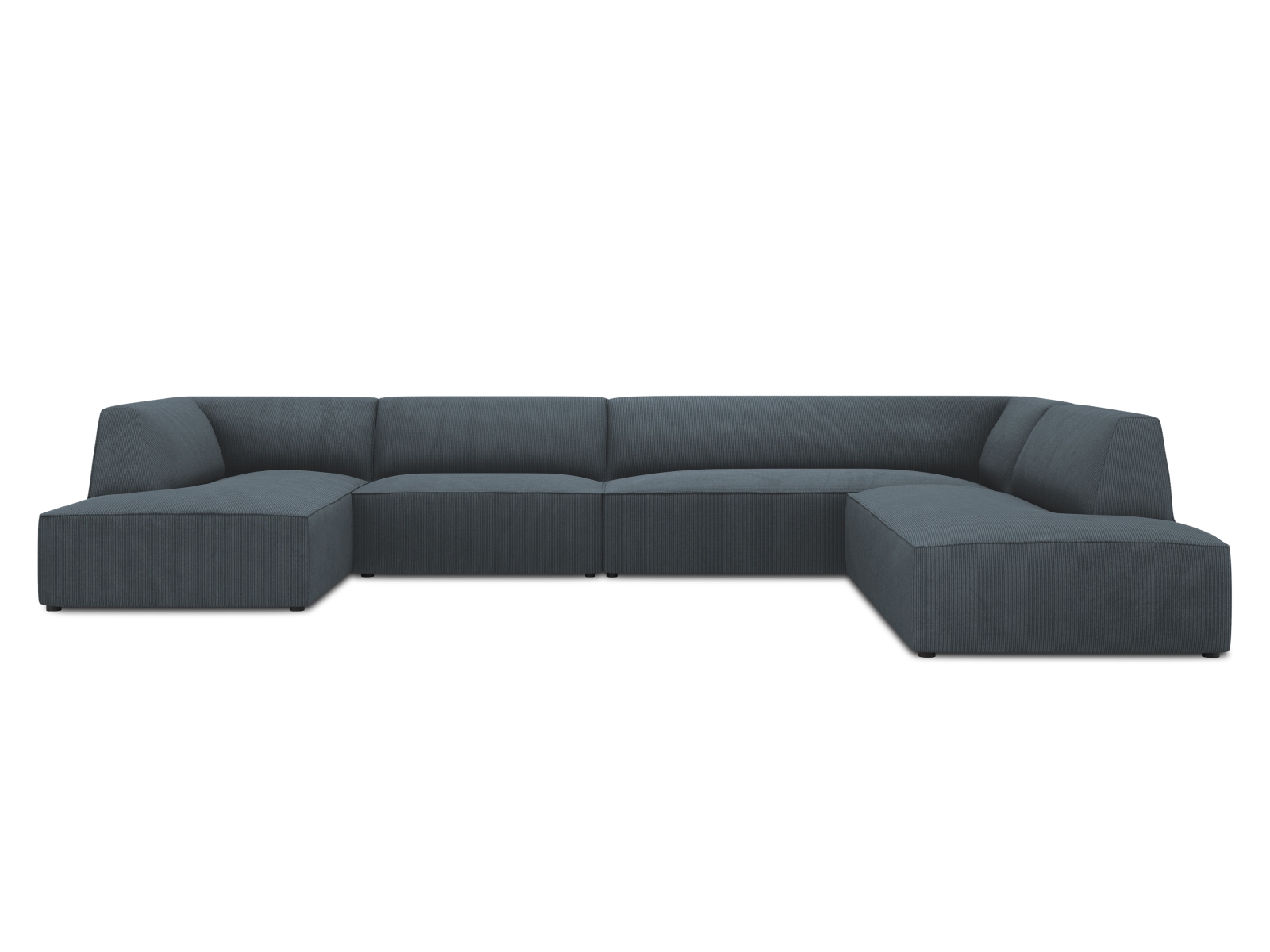 Panoramic Right Corner Sofa, "Ruby", 7 Seats, 366x273x69