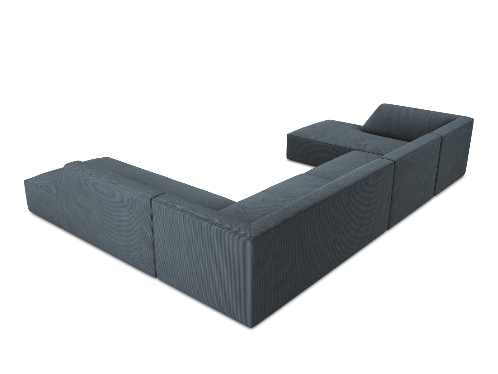 Panoramic Right Corner Sofa, "Ruby", 7 Seats, 366x273x69